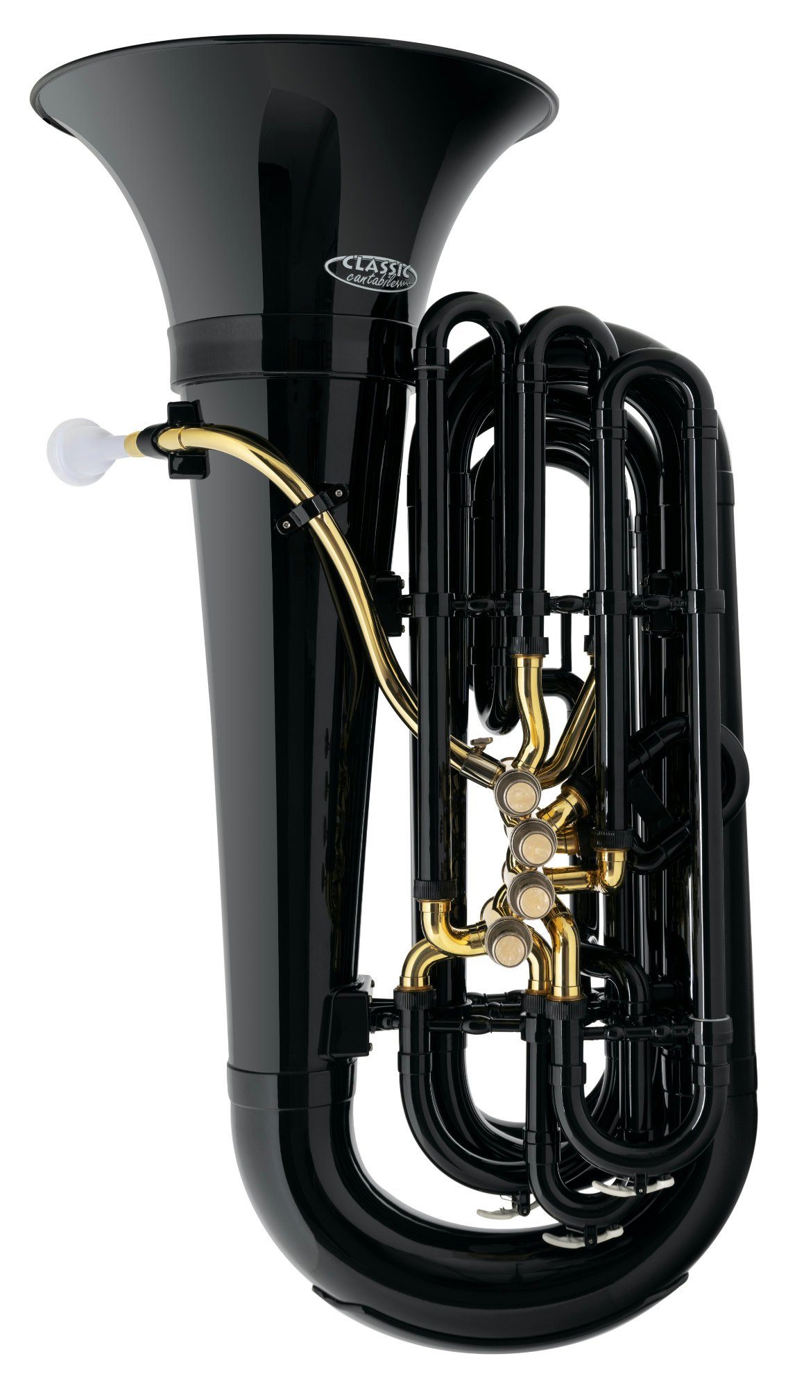 Classic Cantabile Tuba MardiBrass Kunststoff Bb Tuba, Set, Gigbag und Mundstück, Mundrohr und Maschine aus Messing