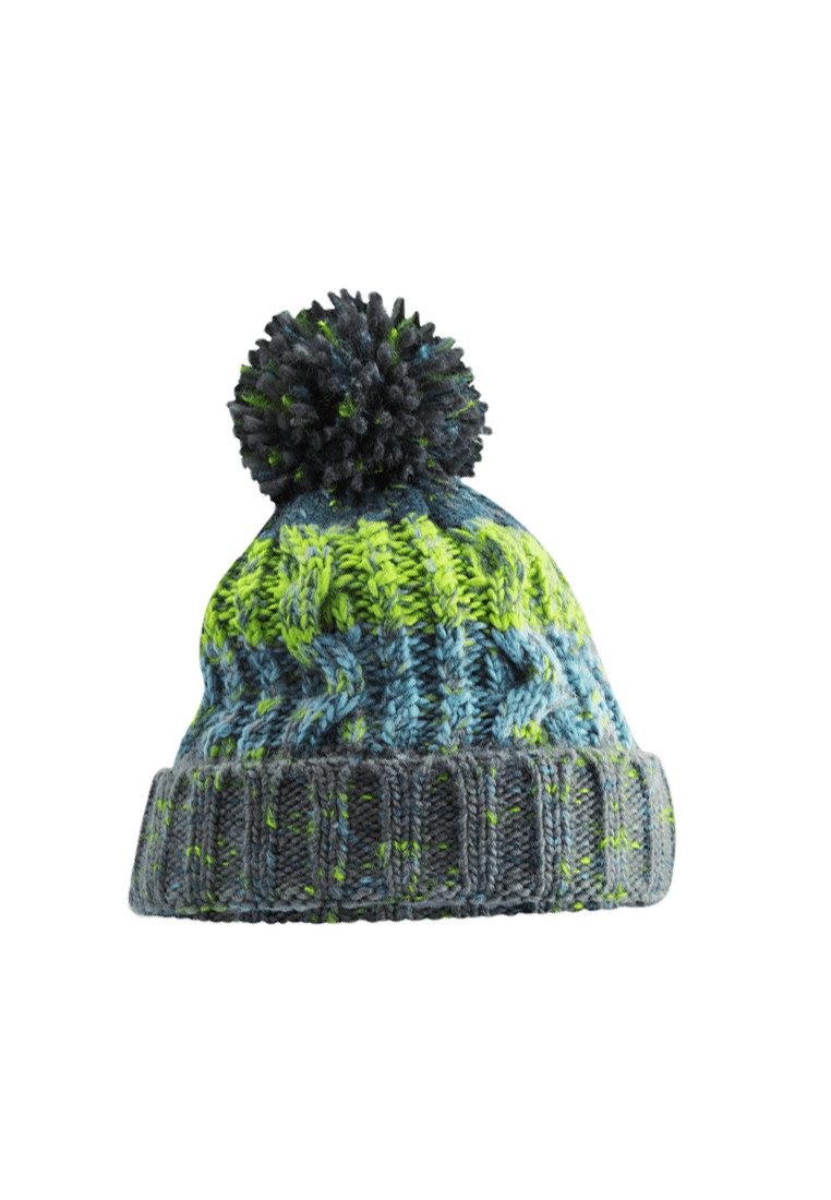 Yuhu Bommelmütze Unisex Strickmütze mit Fleecefutter und Bommel für Damen & Herren