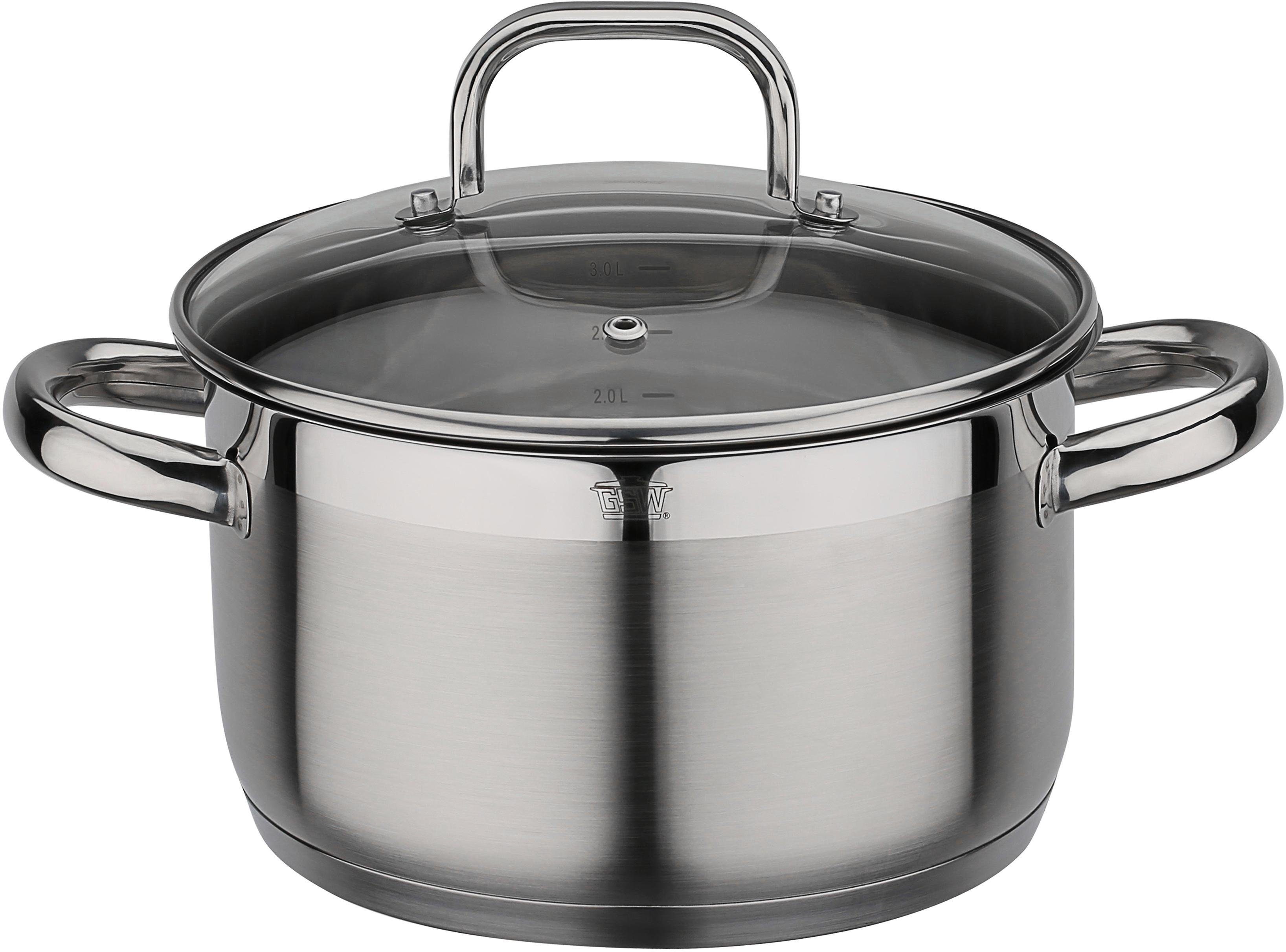 GSW Fleischtopf Fogo, Edelstahl 18/8 (1-tlg), Induktion