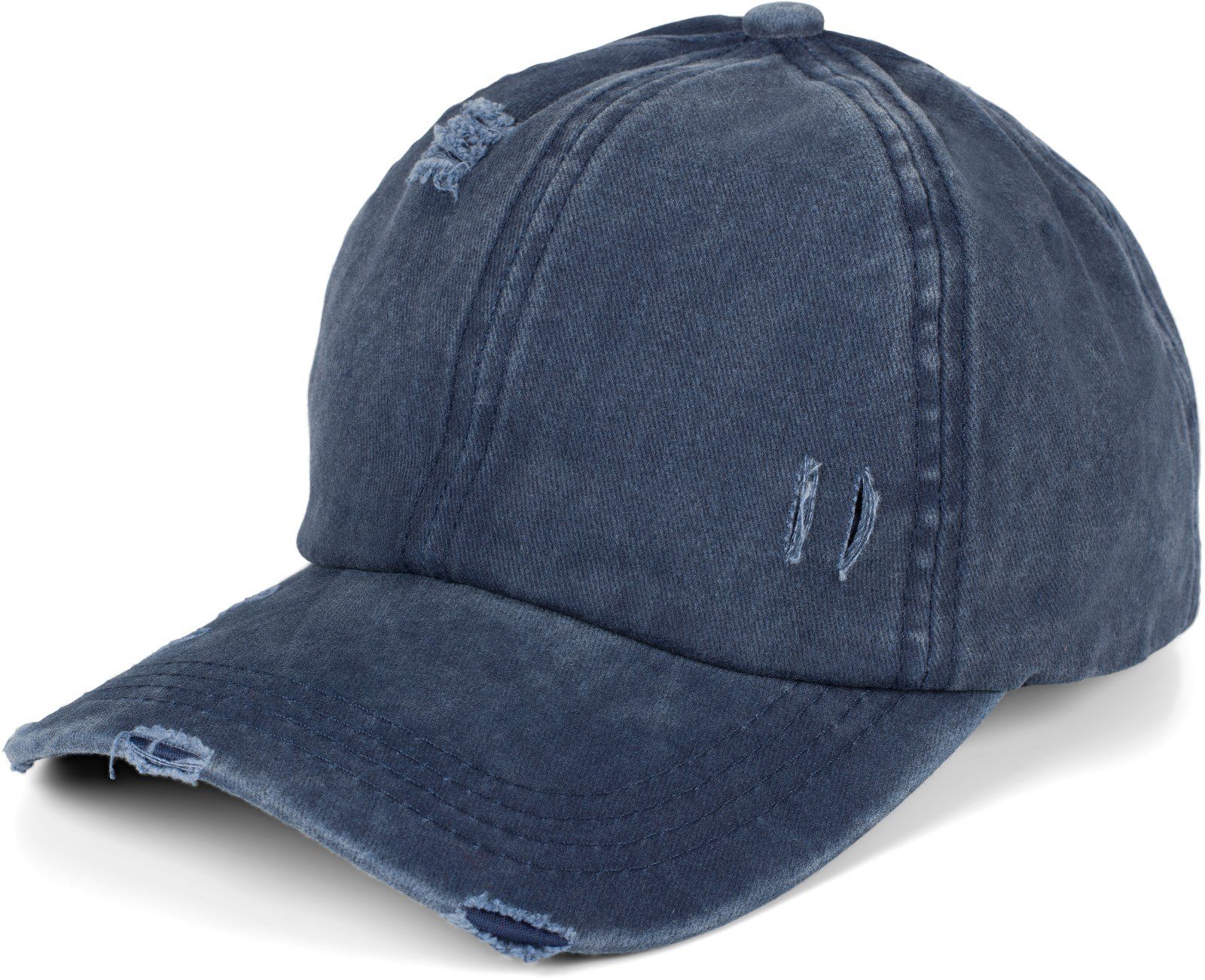 styleBREAKER Baseball Cap Ponytail Baseball Cap Used Look (1-St)