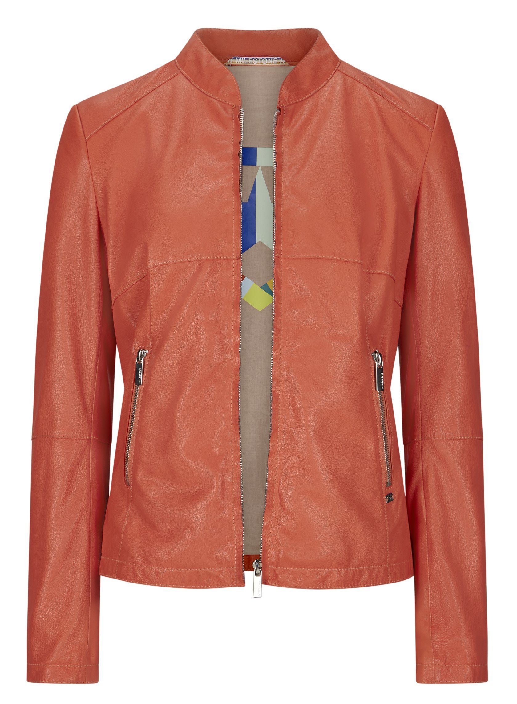 Milestone Lederjacke MSJasmine raffinierte Schnittführung aus günstig online kaufen