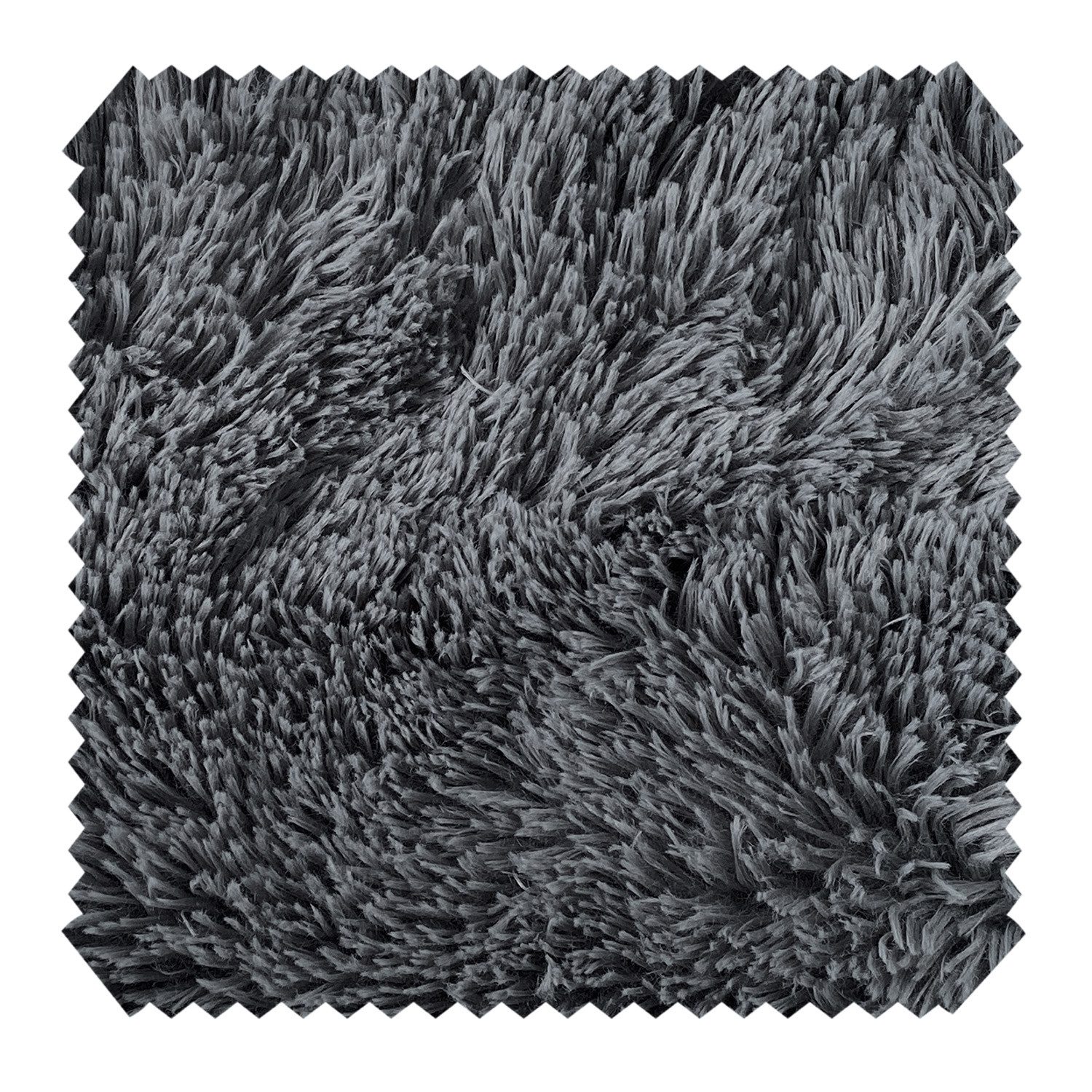 novely® Stoff SHADY - Kuscheliger Plüschstoff - Flauschiger Hochfloor und Langhaar, Kuschelweich, Langfloor, Meterware, 1lfm