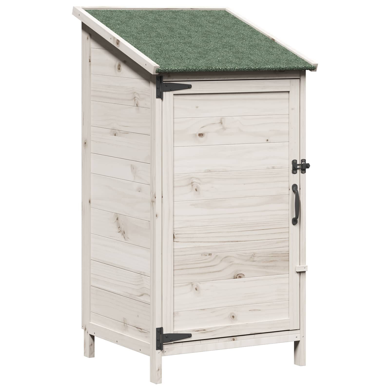 vidaXL Garten Shed Weiß 59 x 56 x 113,5 cm Holzwerkstoff