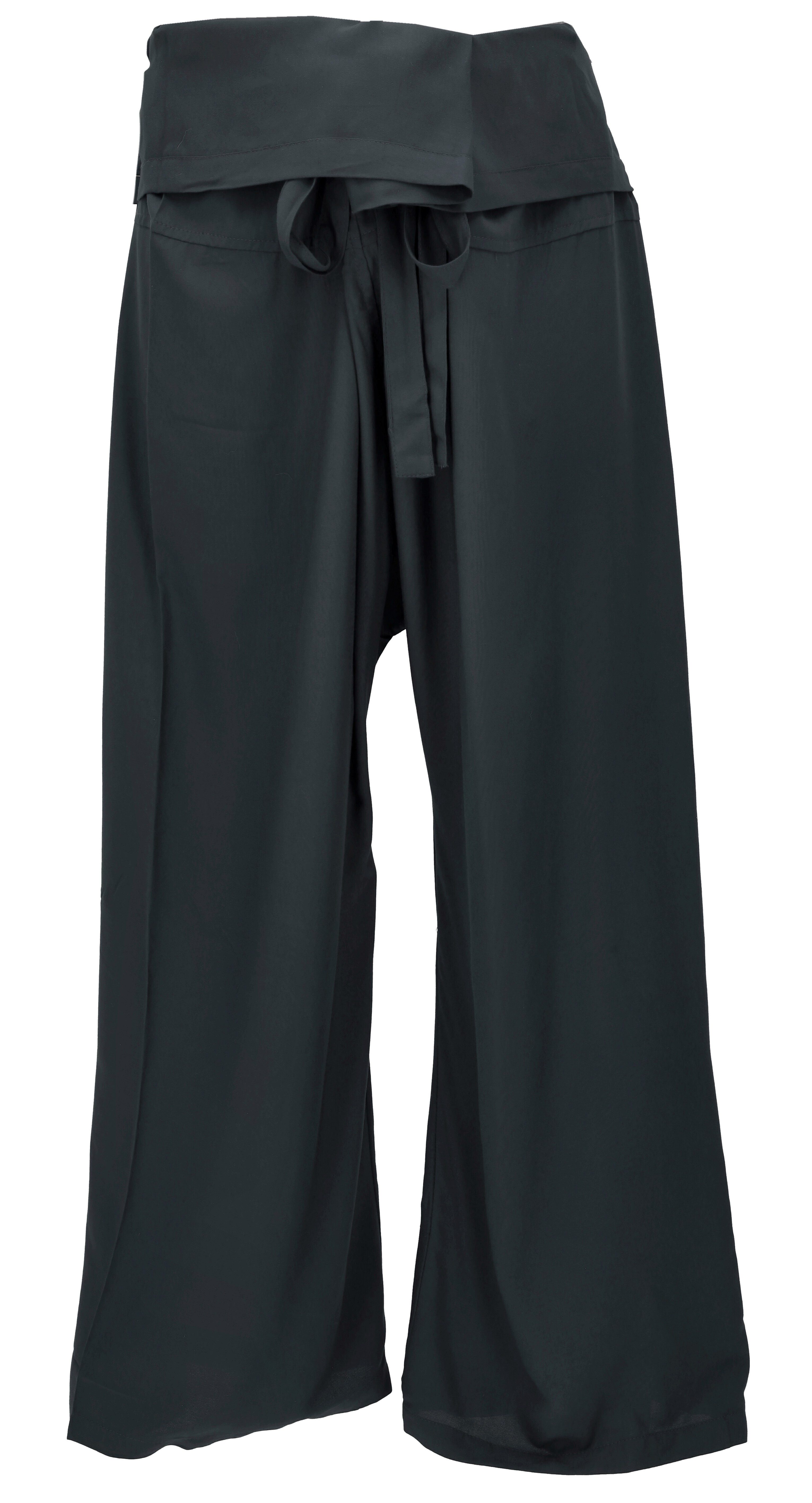Guru-Shop Relaxhose Thai Fischerhose aus Viskose, Fisherman Pants,.. Ethno Style, alternative Bekleidung