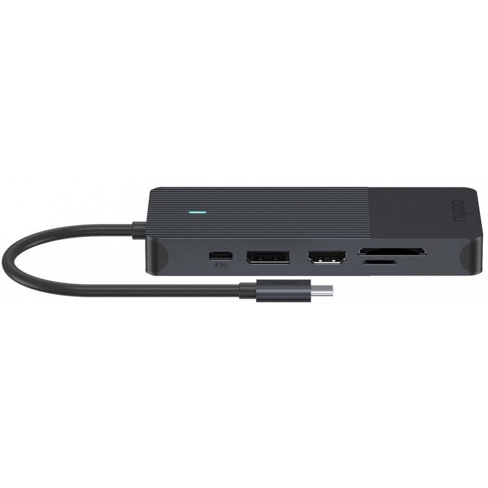 Rapoo Rapoo USB-C 12-in-1 Multiport Adapter grau Adapter USB-C zu Standard