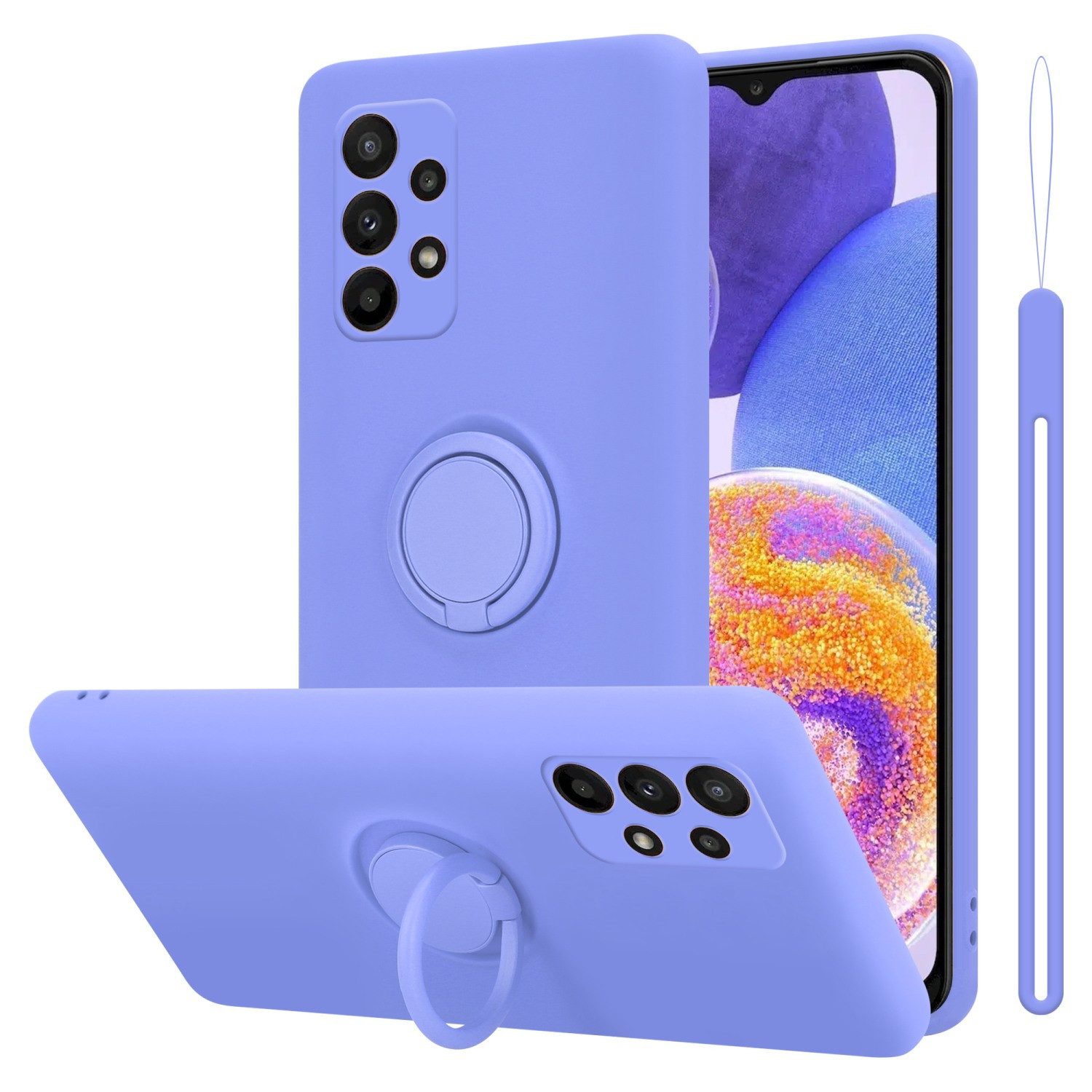 Cadorabo Handyhülle für Samsung Galaxy A23 4G / 5G Hülle Samsung Galaxy A23 4G, Robustes Hard Case - Handy Schutzhülle - Hülle - Back Cover Bumper