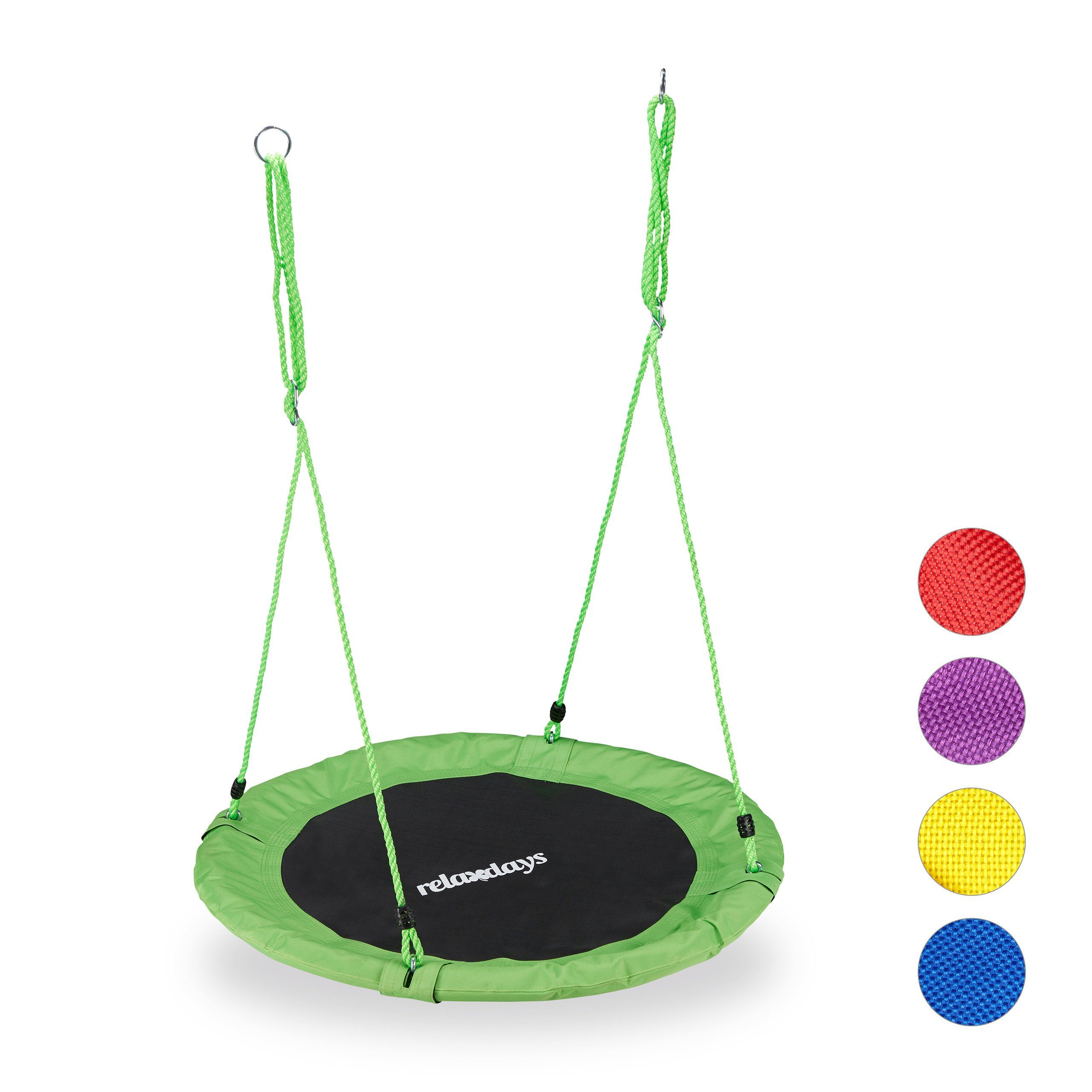 relaxdays Nestschaukel 90 cm, Grün günstig online kaufen