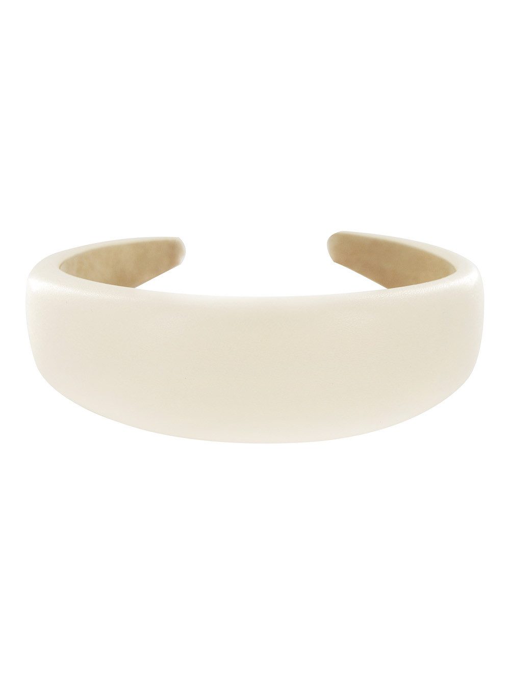 axy Haarreif breiter Haarreif in Kunstleder-Optik, Eleganter Damen Haarreif Haarband
