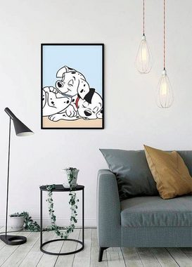 Komar Poster 101 Dalmatiner Cuddle, Disney (1 St), Kinderzimmer, Schlafzimmer, Wohnzimmer
