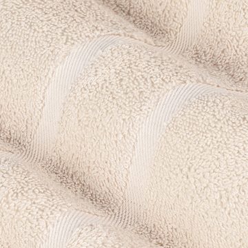 StickandShine Handtuch Handtücher Badetücher Saunatücher Duschtücher Gästehandtücher in Creme zur Wahl 100% Baumwolle 500 GSM