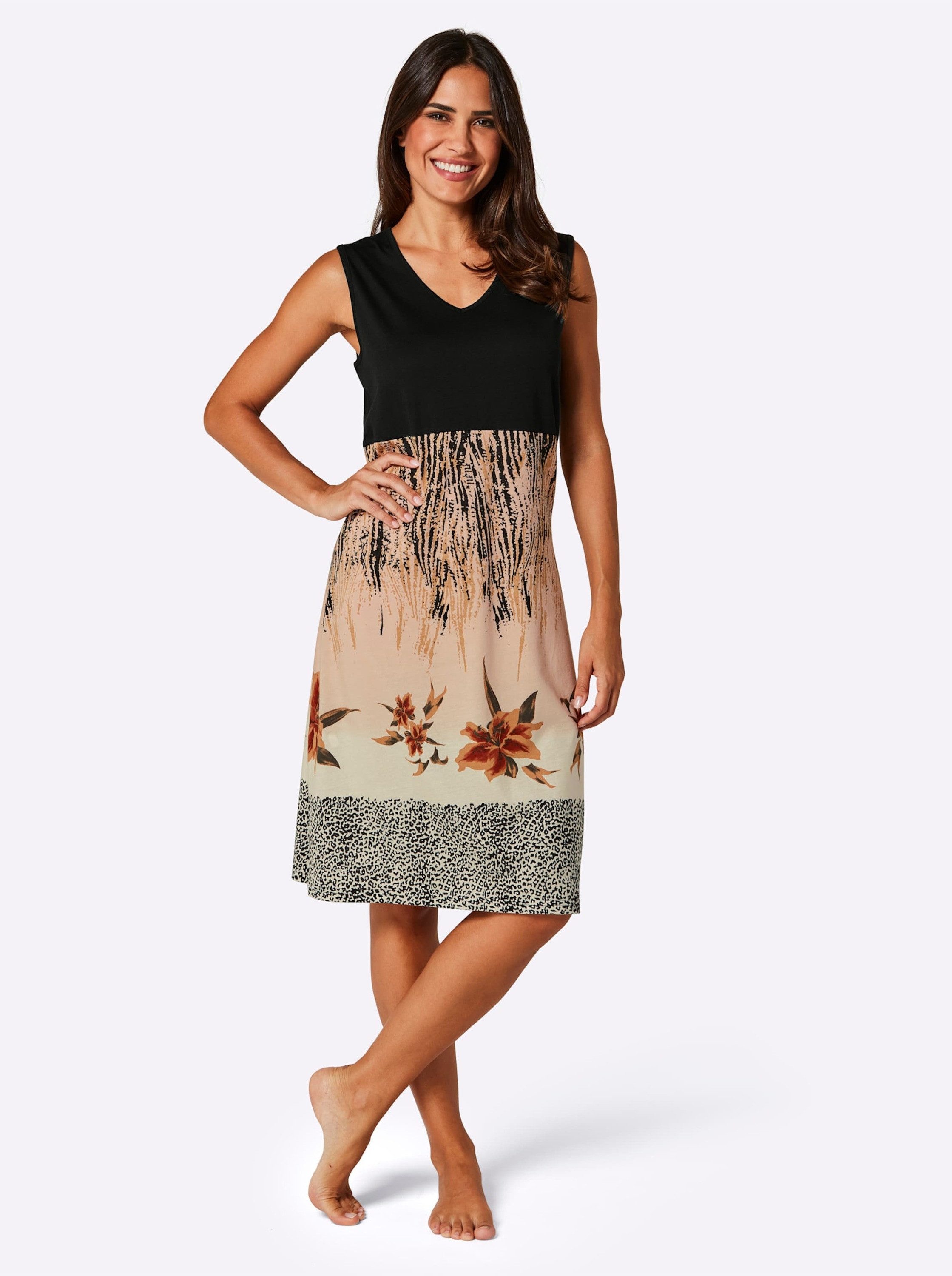 Witt Strandkleid Sommerkleid Ärmellos