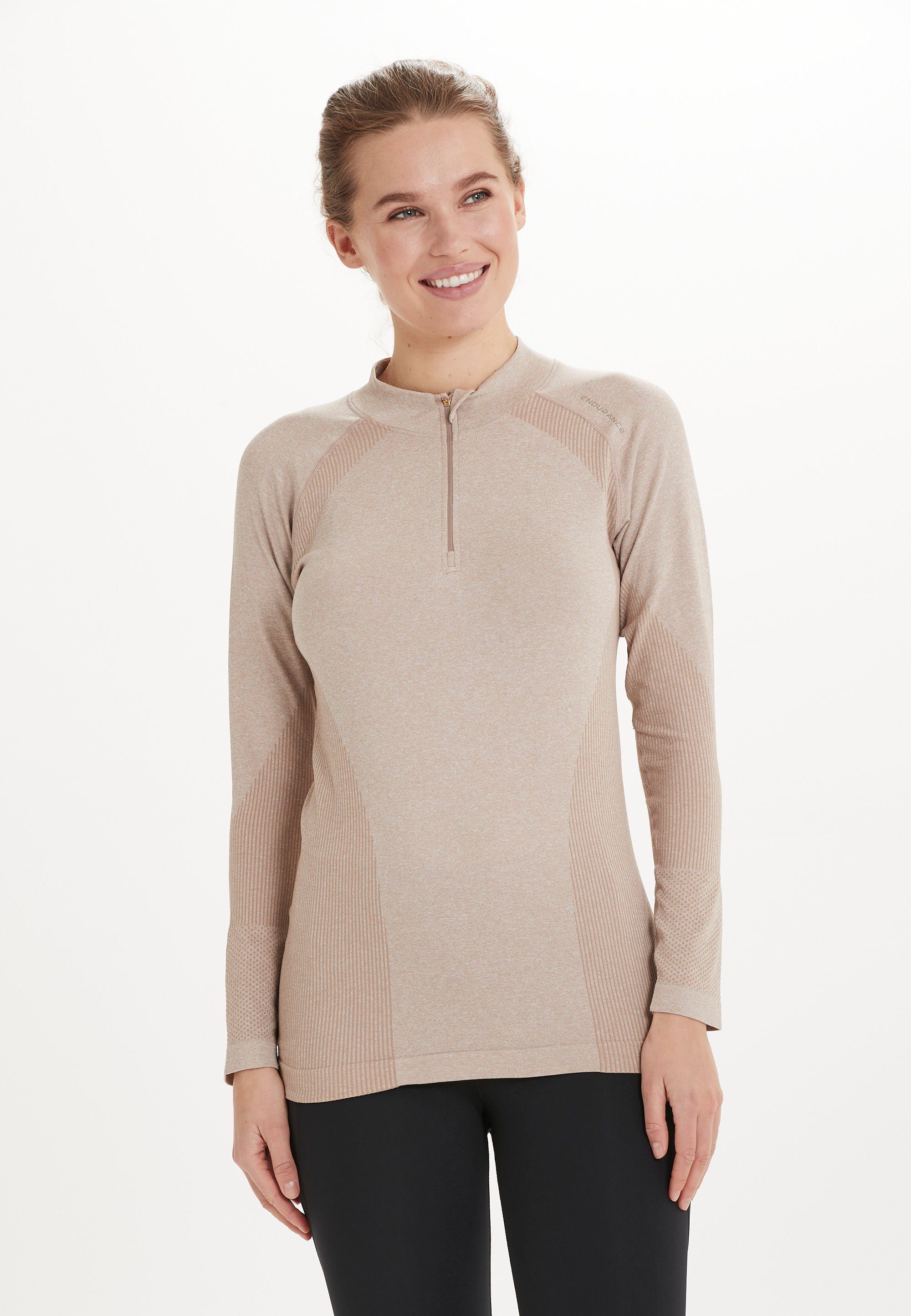 ENDURANCE Funktionsshirt HALEN W Seamless Midlayer mit komfortablen Sportfunktionen