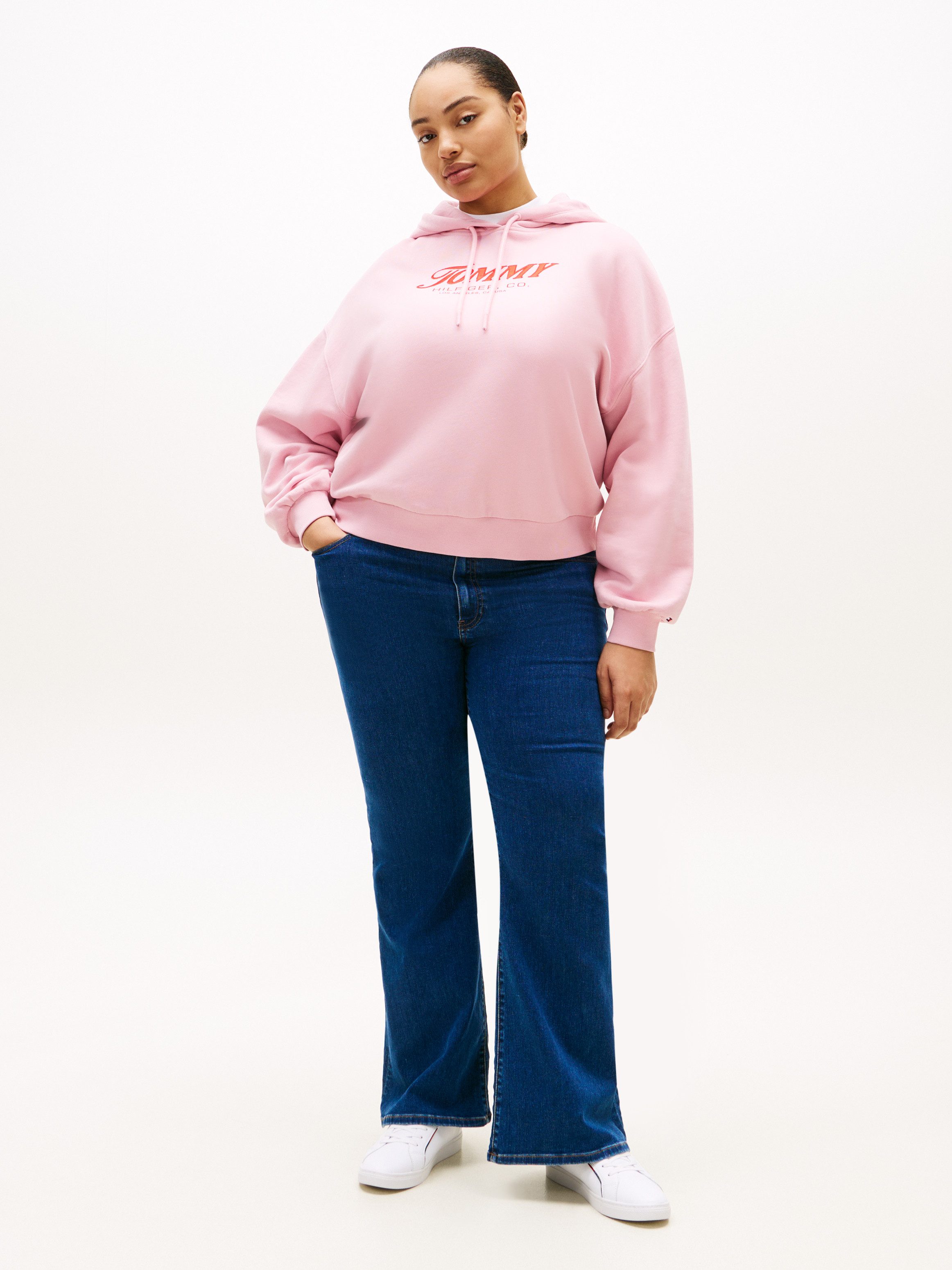 Tommy Hilfiger Curve Weite Jeans CRV DNM EMI FLARE RW in großen Größen, in ausgestellter Form