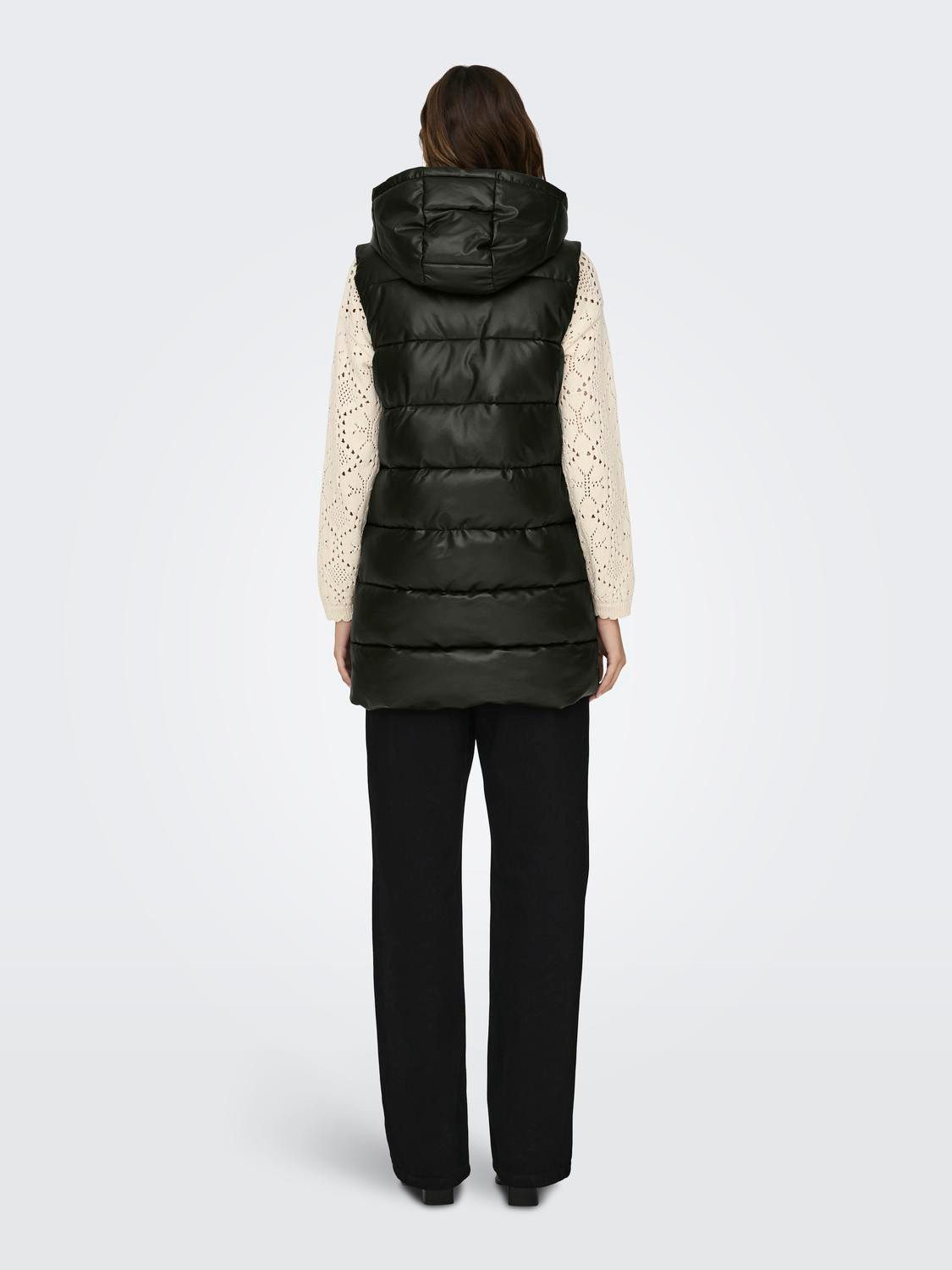 ONLY Steppweste ONLNEWANJA FAUX LEATHER WAISTCOAT günstig online kaufen