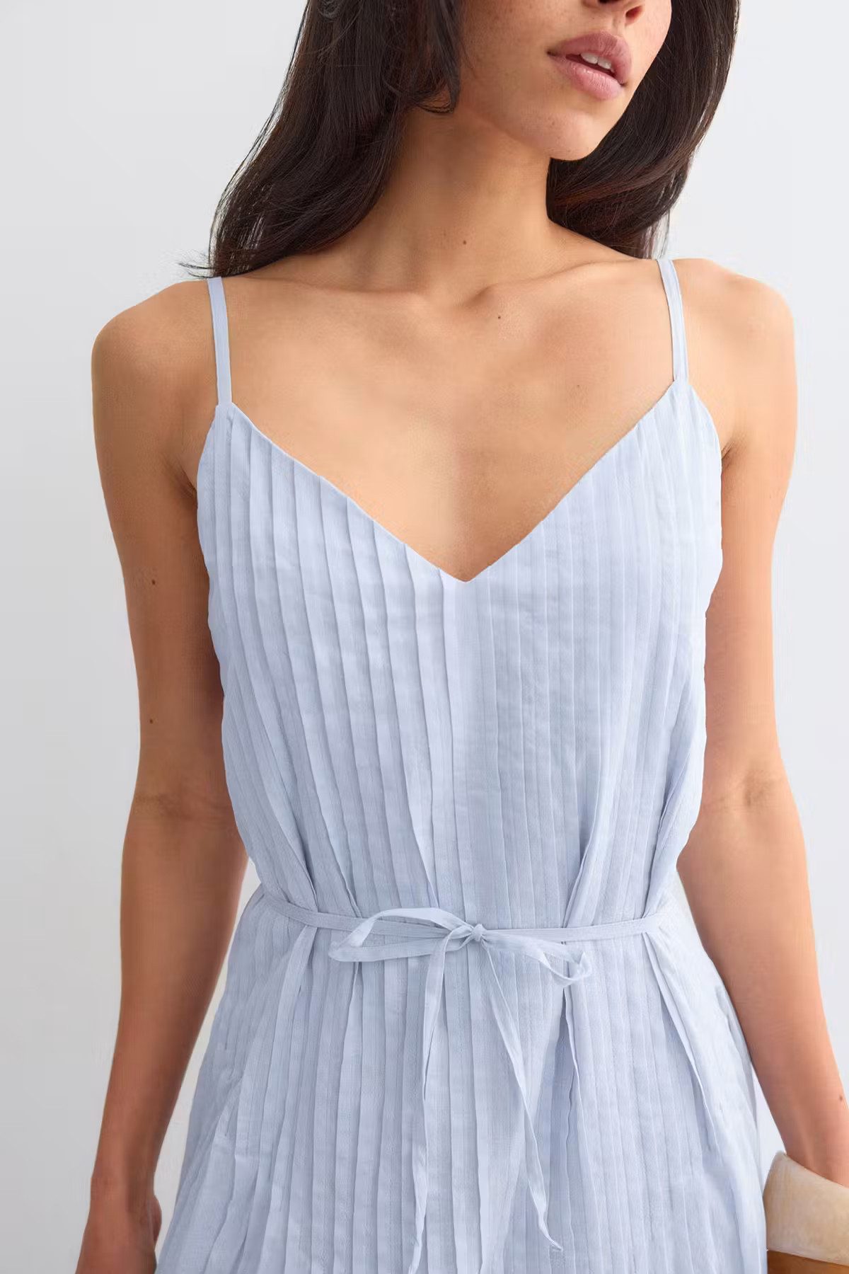 Gina Tricot Sommerkleid Pleated dress - Maxikleid Damen - plissiertes Kleid