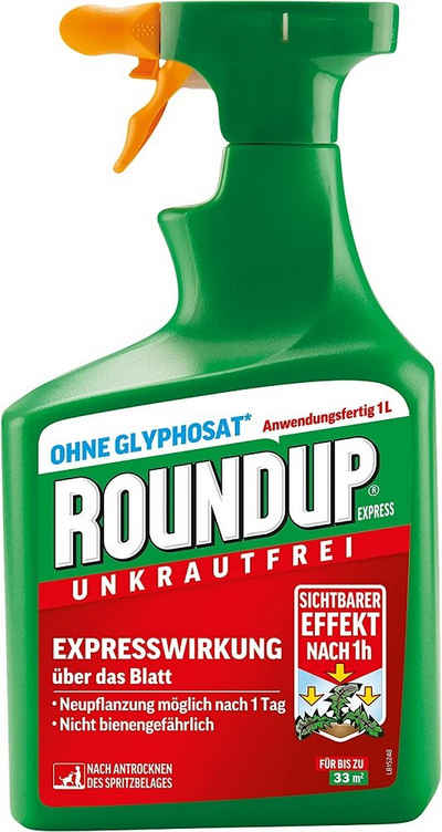 ROUNDUP Unkrautbekämpfungsmittel Roundup Express Unkrautfrei Anwendungsfertig 1 Liter Sprühflasche