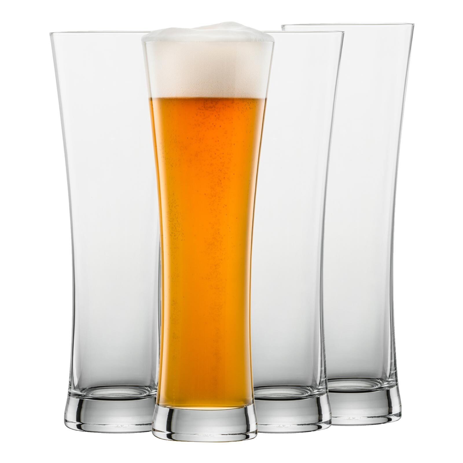 SCHOTT-ZWIESEL Bierglas Beer Basic Weizenbiergläser 0,5 Liter 4er Set, Glas