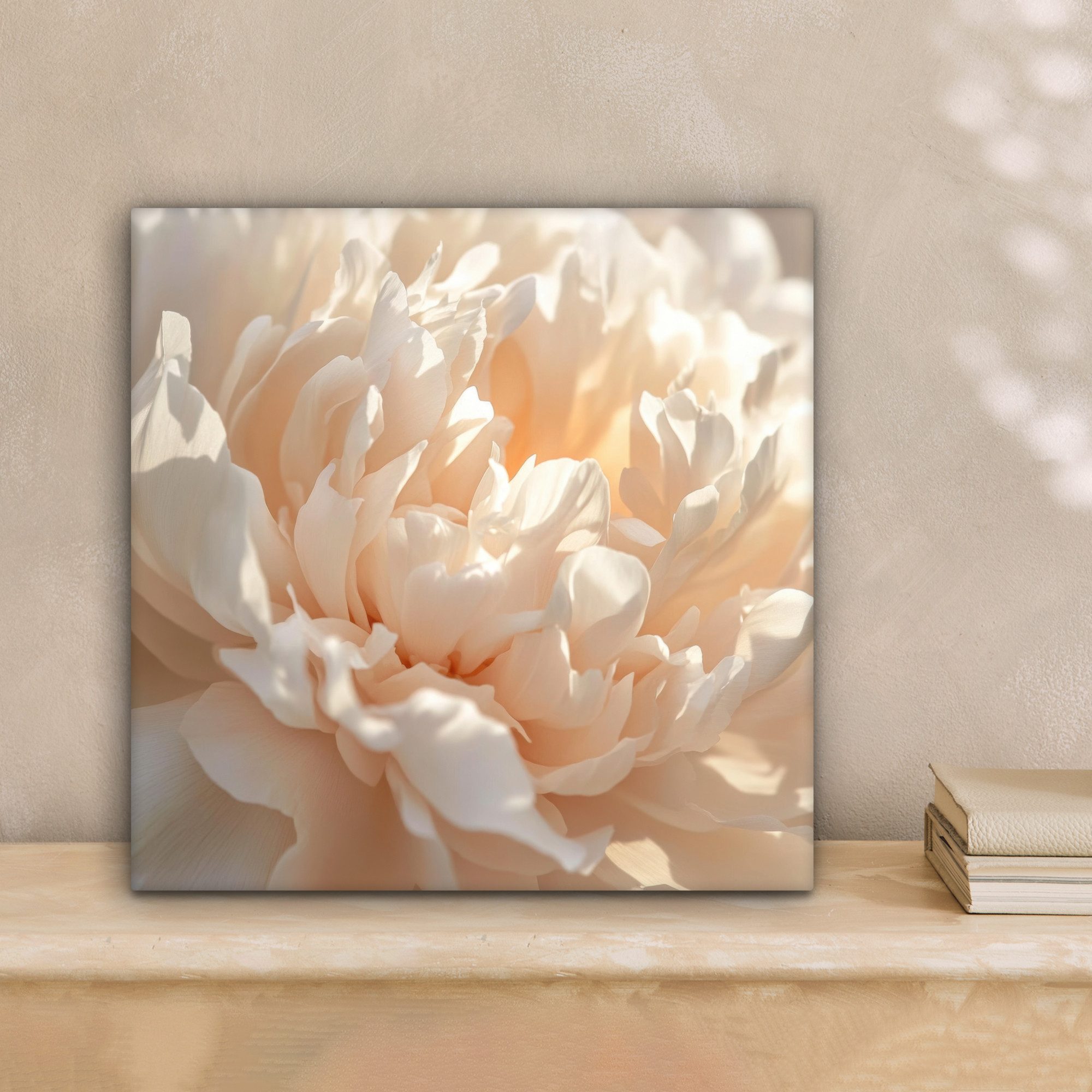 OneMillionCanvasses® Leinwandbild Nahaufnahme - Pfingstrose - Hellrosa, Fot günstig online kaufen