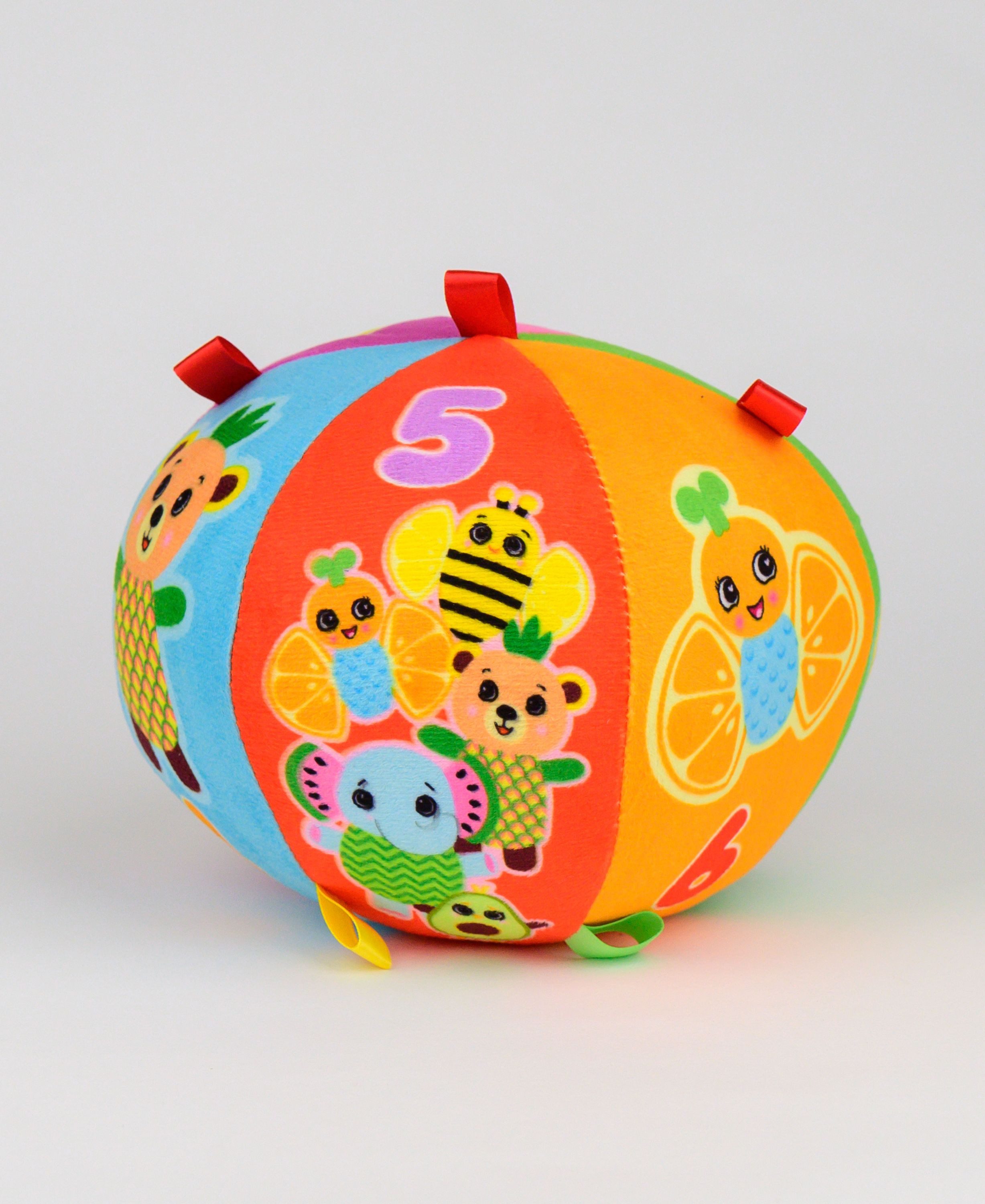Kids Licensing Stoffball Frootimals, Baby Activity Spielball mit Sound Ø 16 cm
