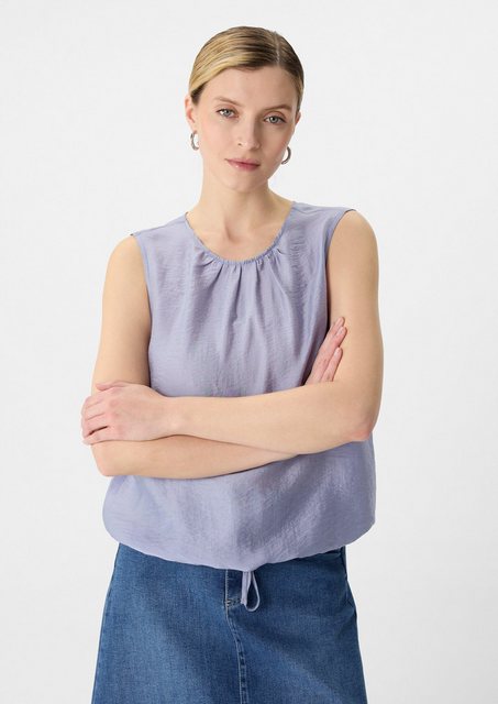 comma casual identity Blusentop Leichte ärmellose Bluse aus Lyocellmix günstig online kaufen