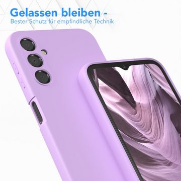 EAZY CASE Handyhülle TPU Hülle für Samsung Galaxy A14 5G 6,6 Zoll, Silikon Schutzhülle Kameraschutz kratzfest Back Cover Lavendel Lila