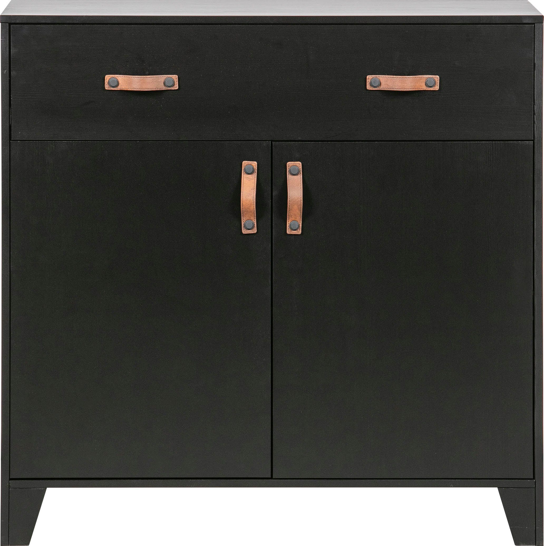 WOOOD Kommode Dian, aus Schwarzkiefer, Breite 94 cm x Höhe 93 cm