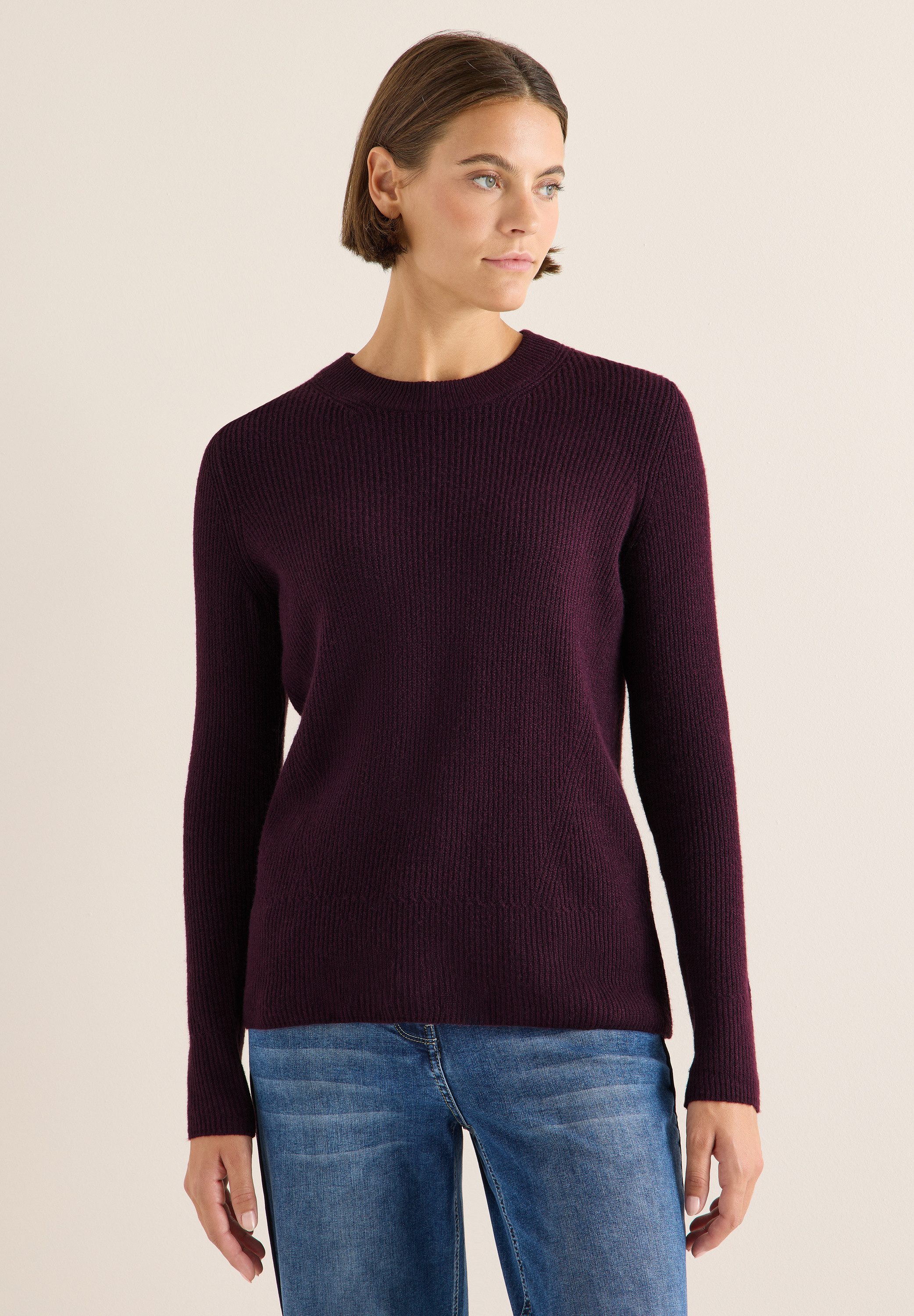 CECIL Strickpullover mit Rundhalsausschnitt günstig online kaufen