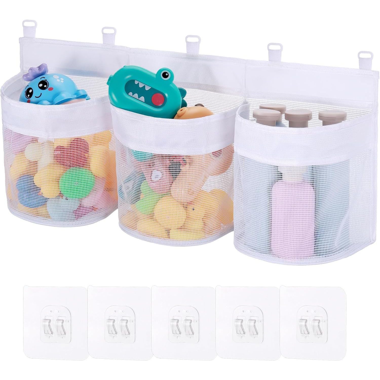 HEYHIPPO Badorganizer Badezimmer Badespielzeugnetz 60×35cm 3 günstig online kaufen