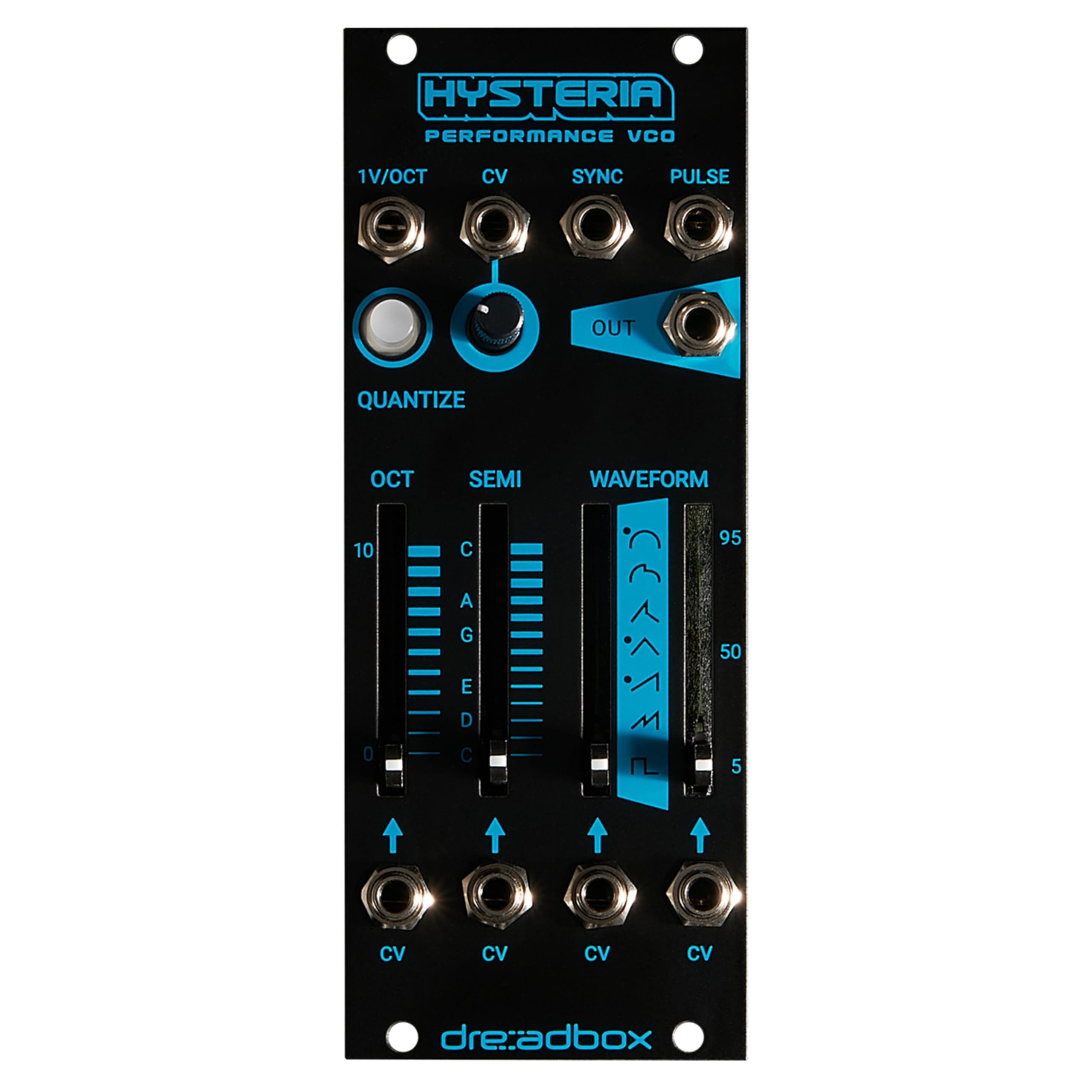 Dreadbox Synthesizer (Modular Synthesizer, Oszillator-Module), Hysteria Black Light - Oszillator Modular Synthesizer