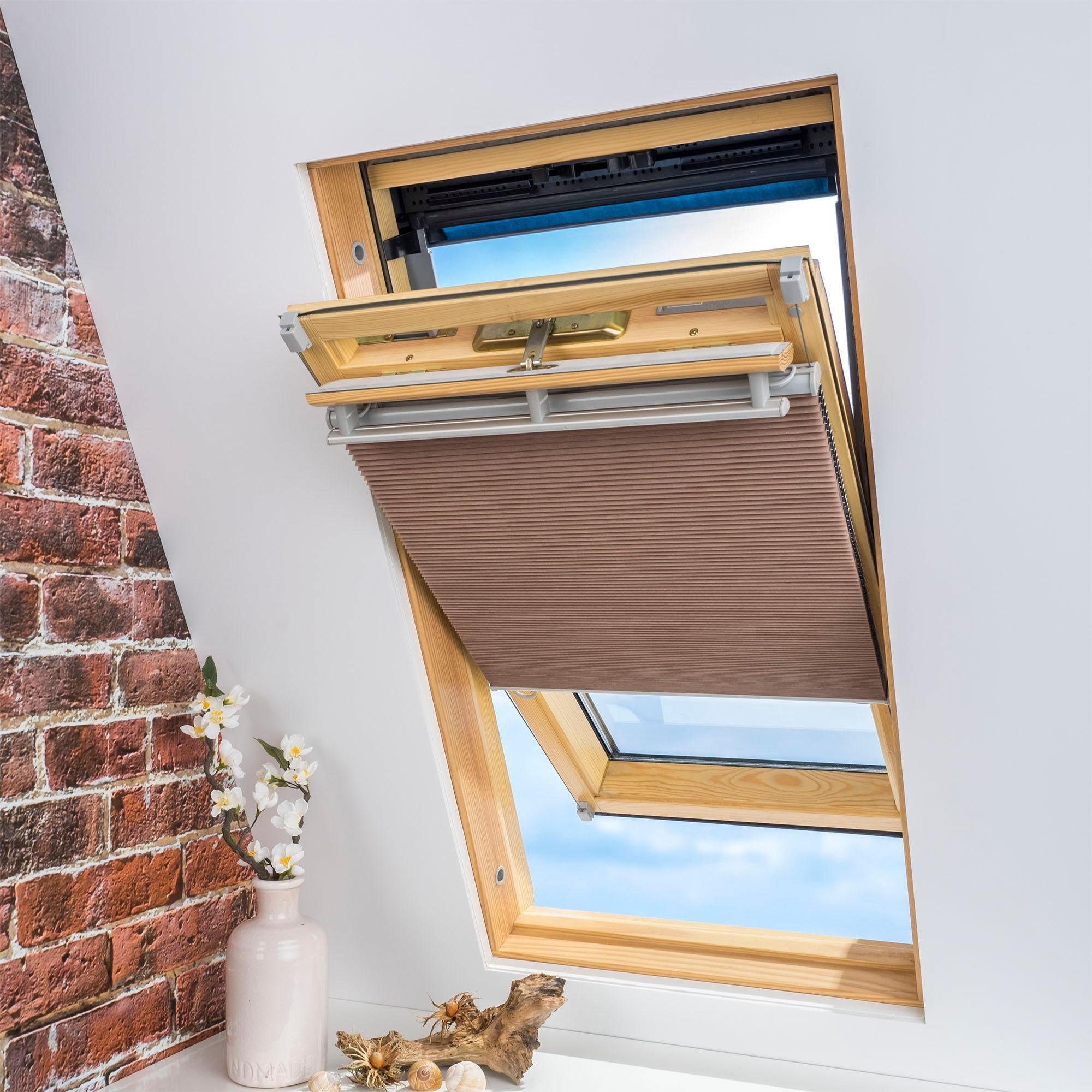 Liedeco Dachfensterplissee Universal Dachfenster-Plissee, verdunkelnd, ohne günstig online kaufen