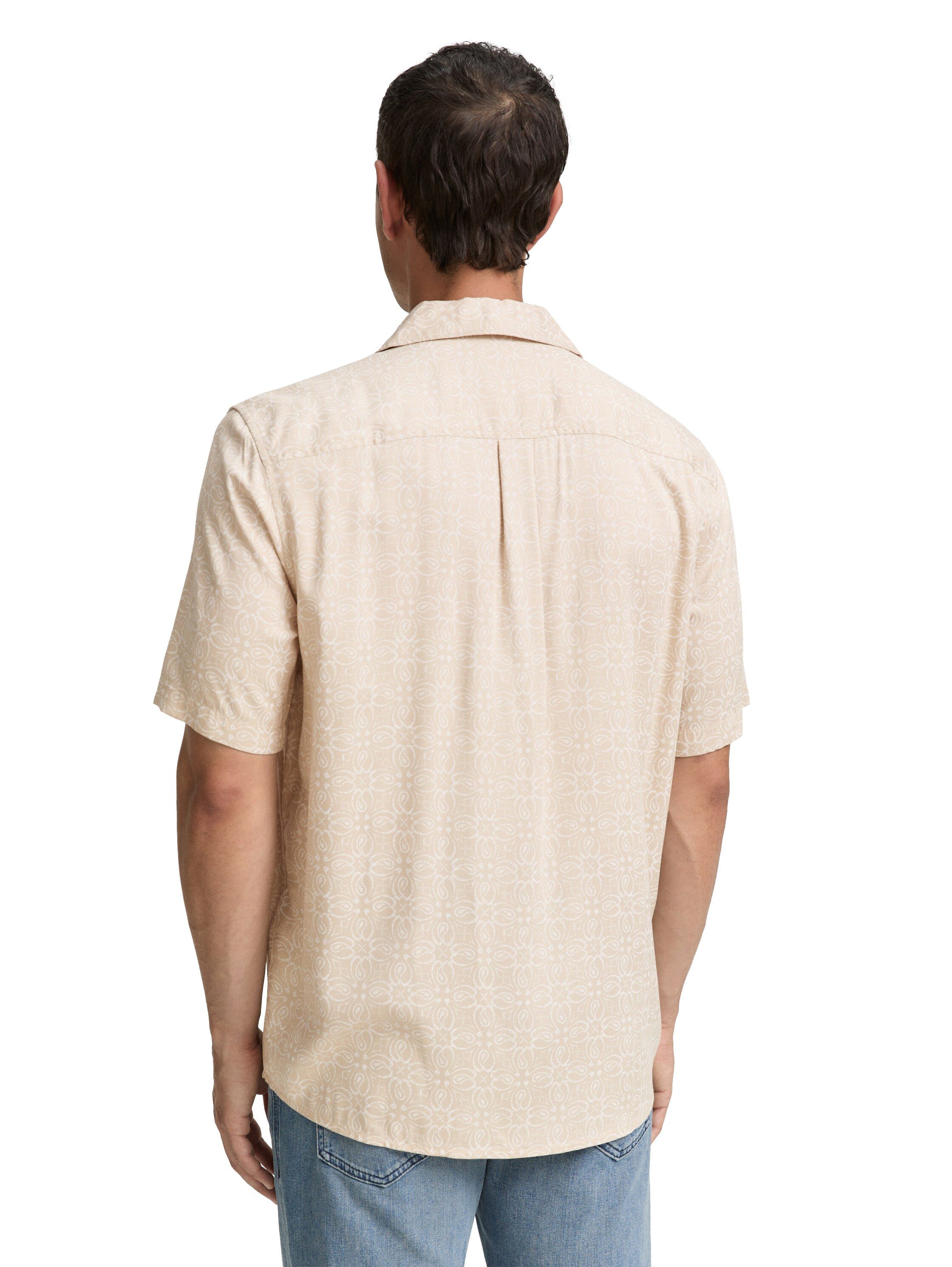 TOM TAILOR Kurzarmhemd mit All-Over Print günstig online kaufen