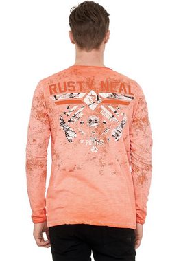 Rusty Neal Langarmshirt mit hochwertigem Print