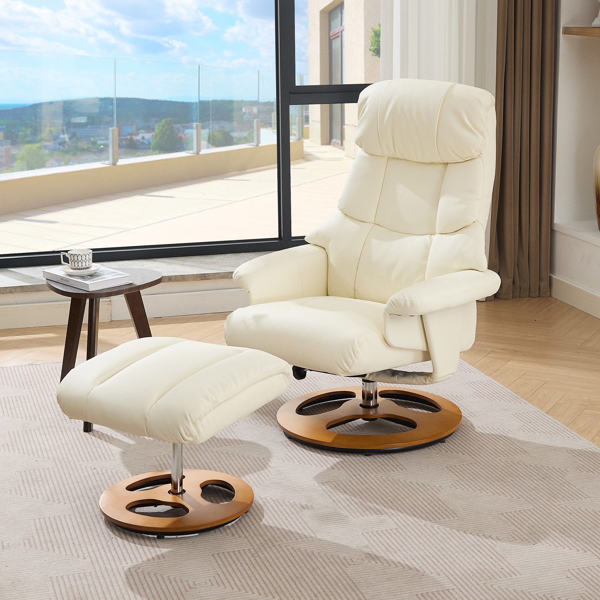 OKWISH Massagesessel Relaxsessel,Liegesessel,mit Fußhocker (Komfortabler Re günstig online kaufen
