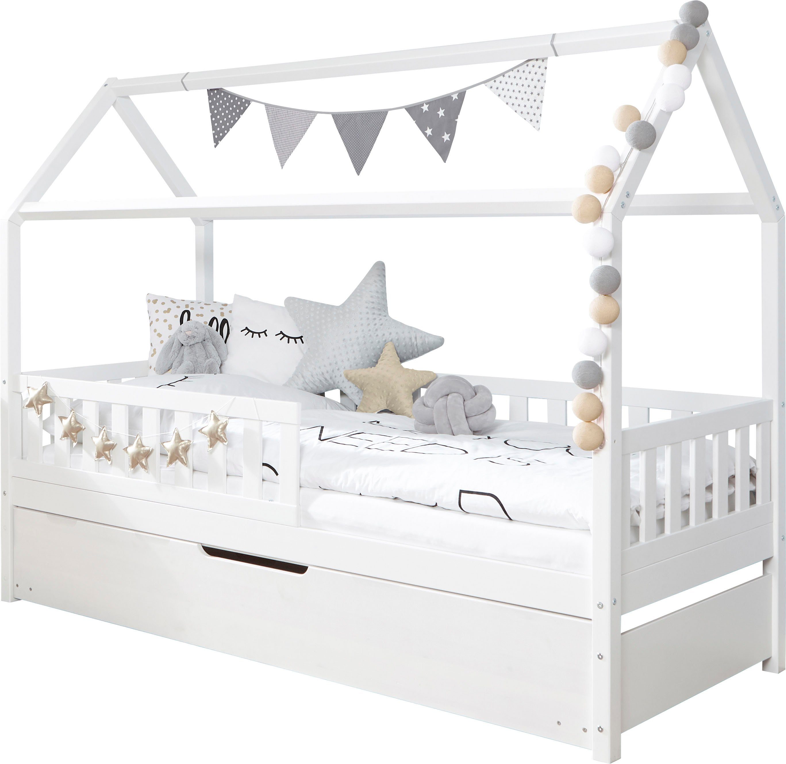 Ticaa Hausbett Traumhaus, mit Zusatzbett. Reduzierter Preis € 749,99. Unverbindliche Preisempfehlung € 799,00