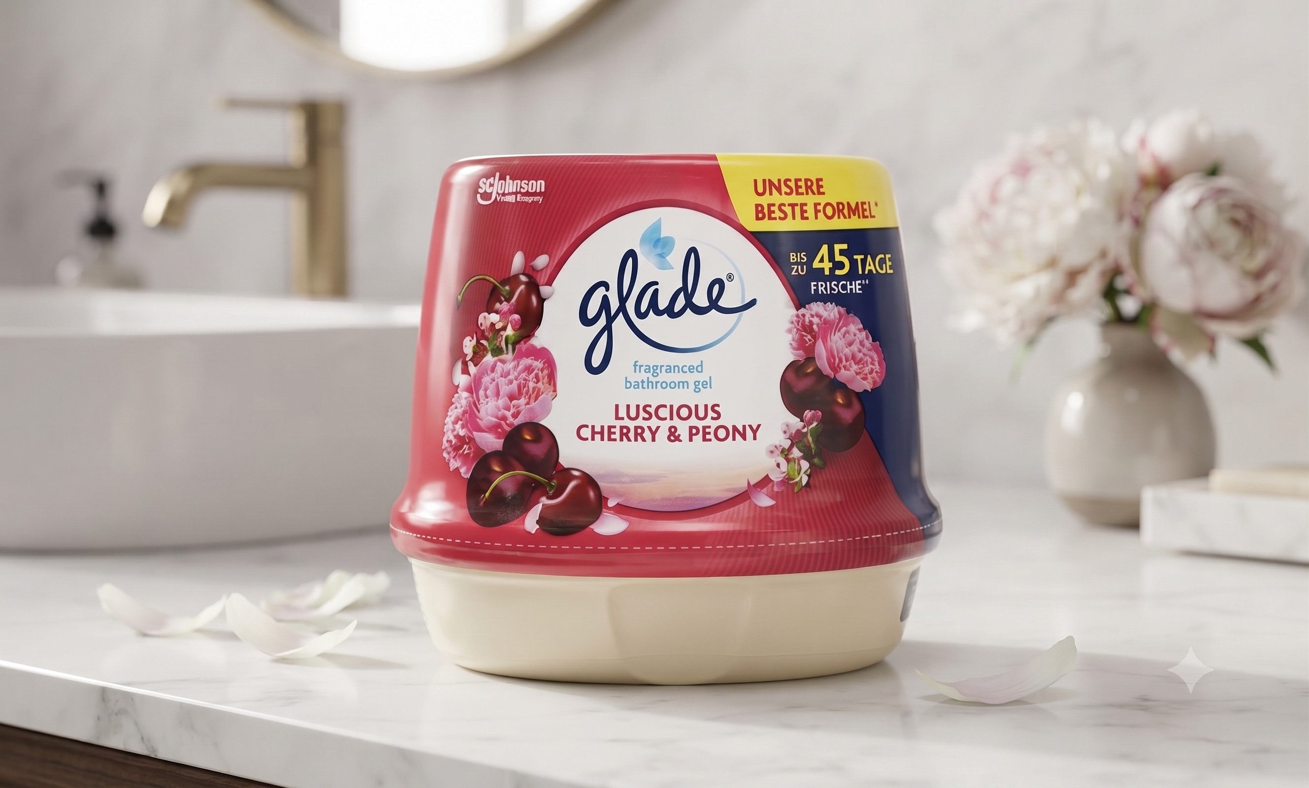 Glade Raumduft Glade Lufterfrischer Duftgel Luscious Cherry & Peony - 180 g