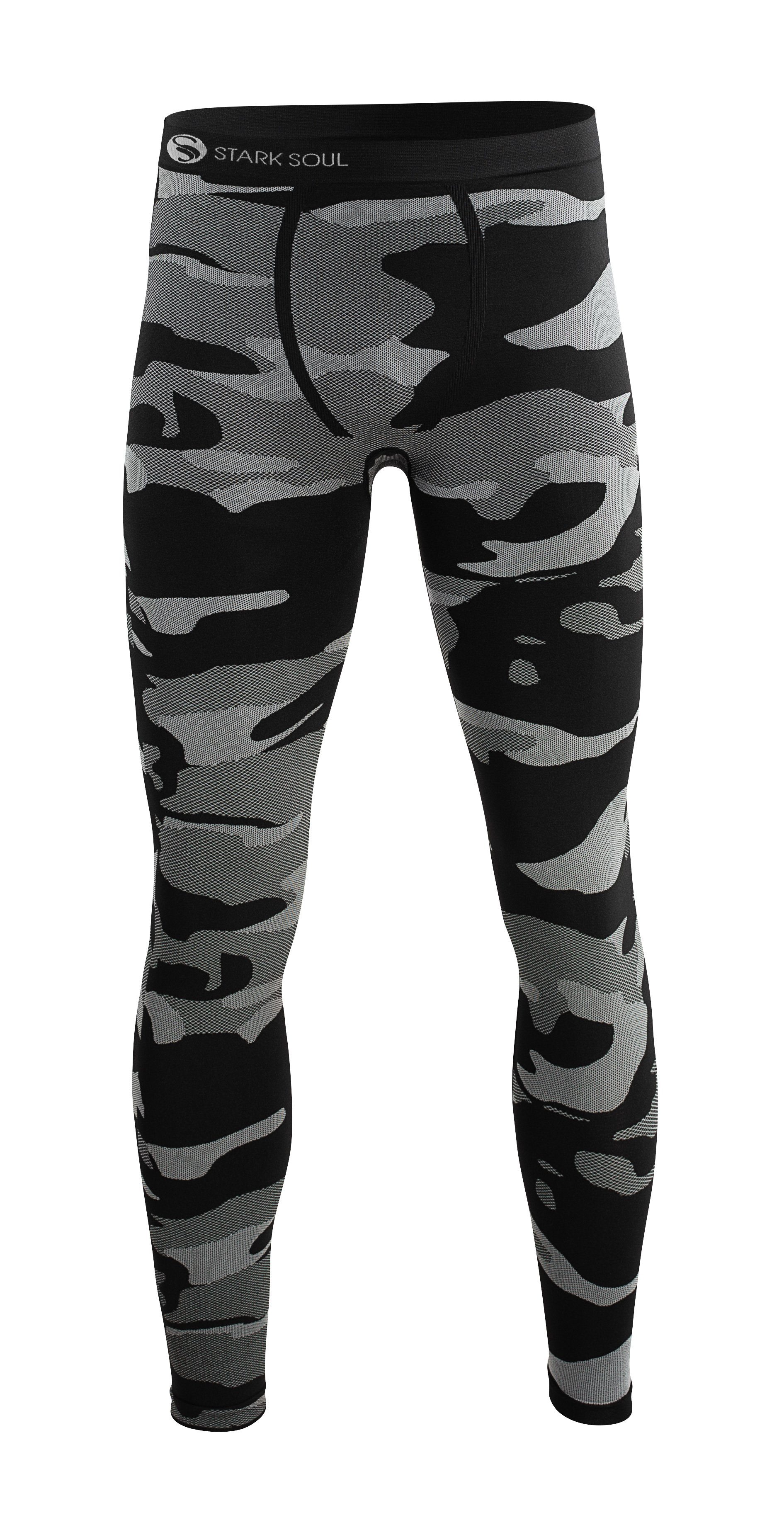 Funktionshose - Camouflage, Seamless, Thermo-Funktionsunterwäsche, Herren