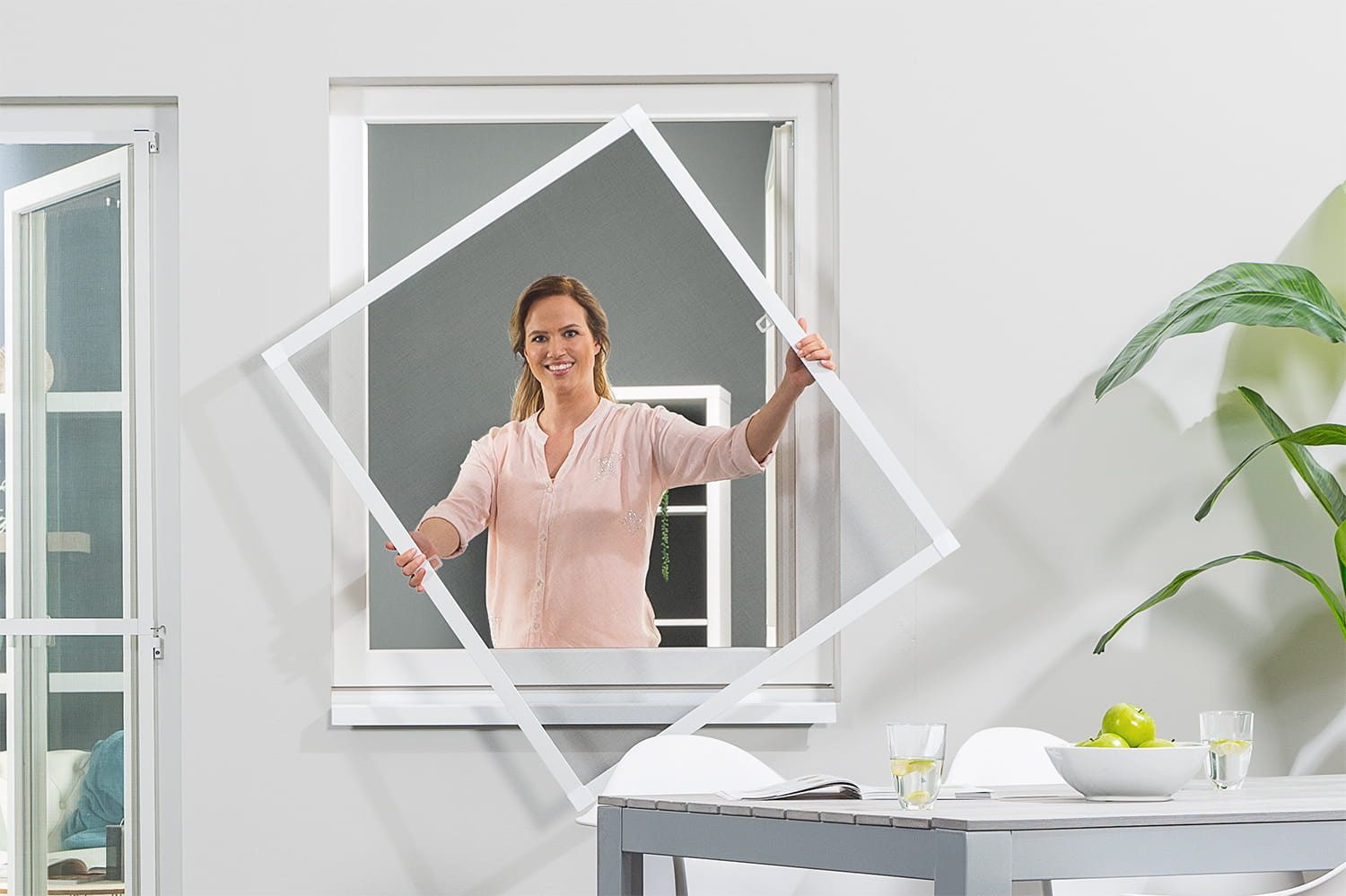 empasa Insektenschutz-Fensterrahmen "FLEX", Fliegengitter Fenster flächenbündig für flächenversetzte Fenster – Bild 2 von 5