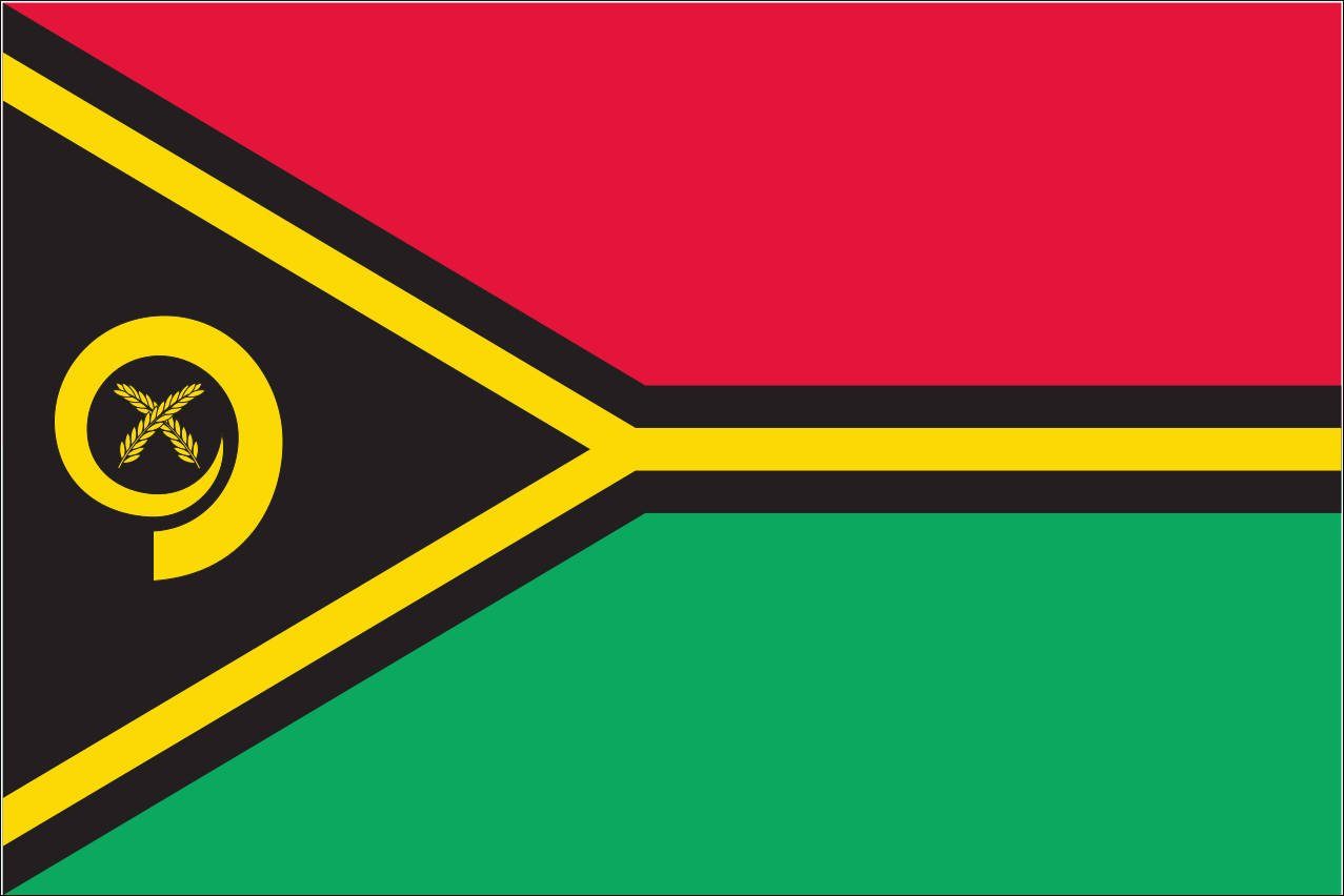 flaggenmeer Flagge Flagge Vanuatu 110 g/m² Querformat