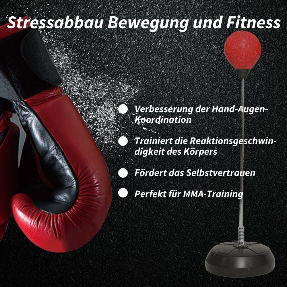 Mucola Standboxsack Mucola Standboxsack Erwachsene Boxsack inkl. Boxhandschuhe Boxbirne (Set, 1-tlg., mit Boxhandschuhe und Luftpumpe), höhenverstellbar