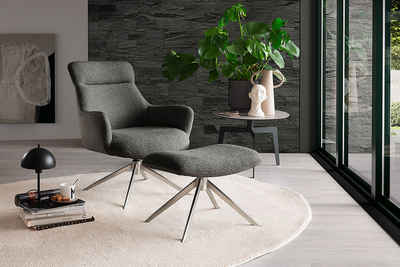 MCA furniture Loungesessel PELION Drehstuhl mit Armlehnen (Set, 2-St), 360° drehbar mit Nivellierung