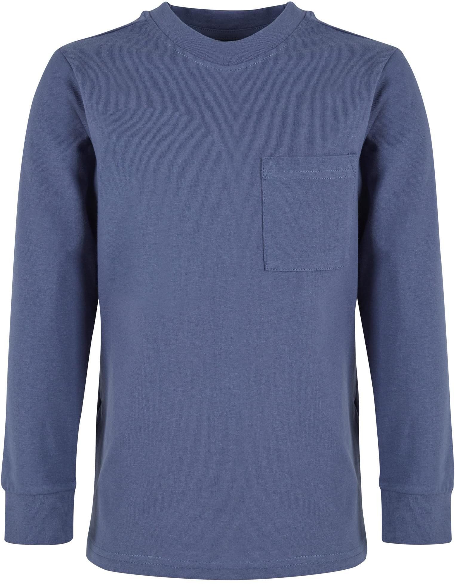 URBAN CLASSICS Longsleeve Boys Heavy Oversized Pocket Longsleeve Langarmshirt Herren
