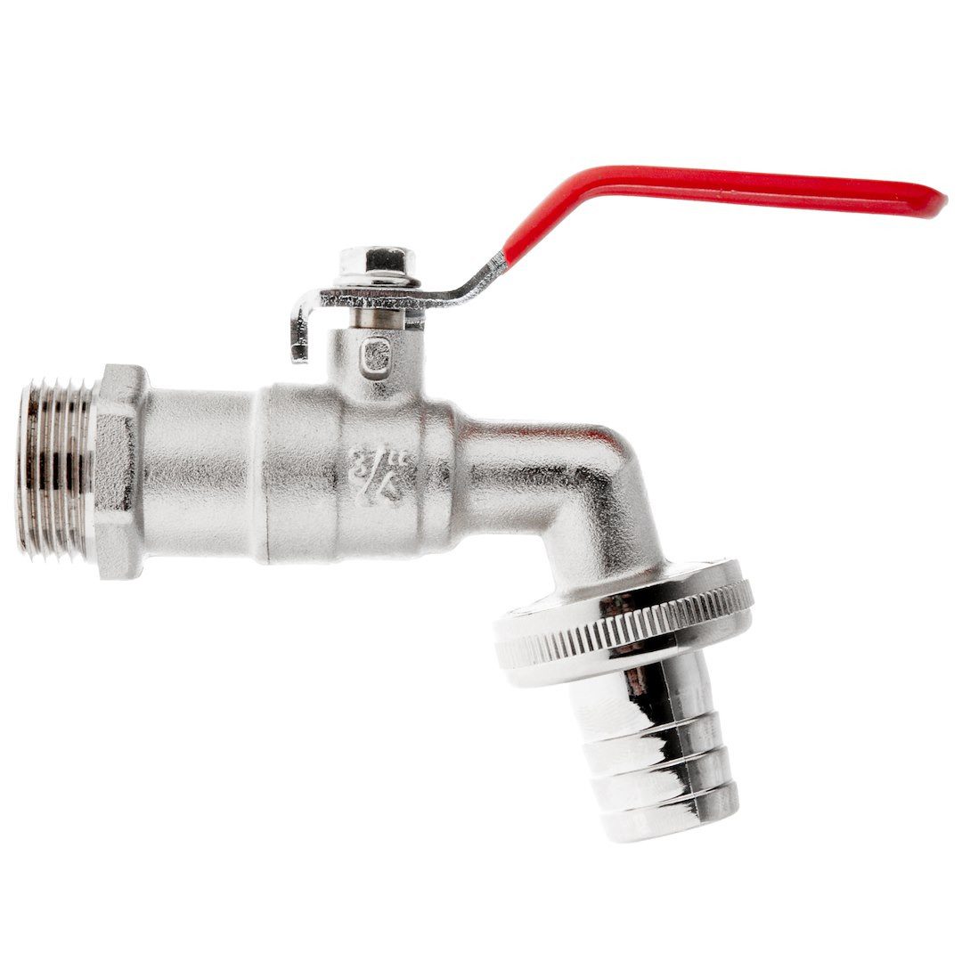 Garronda Absperrventil Set mit Schlauchanschluss Hahn für IBC Tank Gartenbewässerung GD-0213, (Absperrventil), Hanh 3/4" auf 3/4", 1x Anschluss für Schnellkupplung
