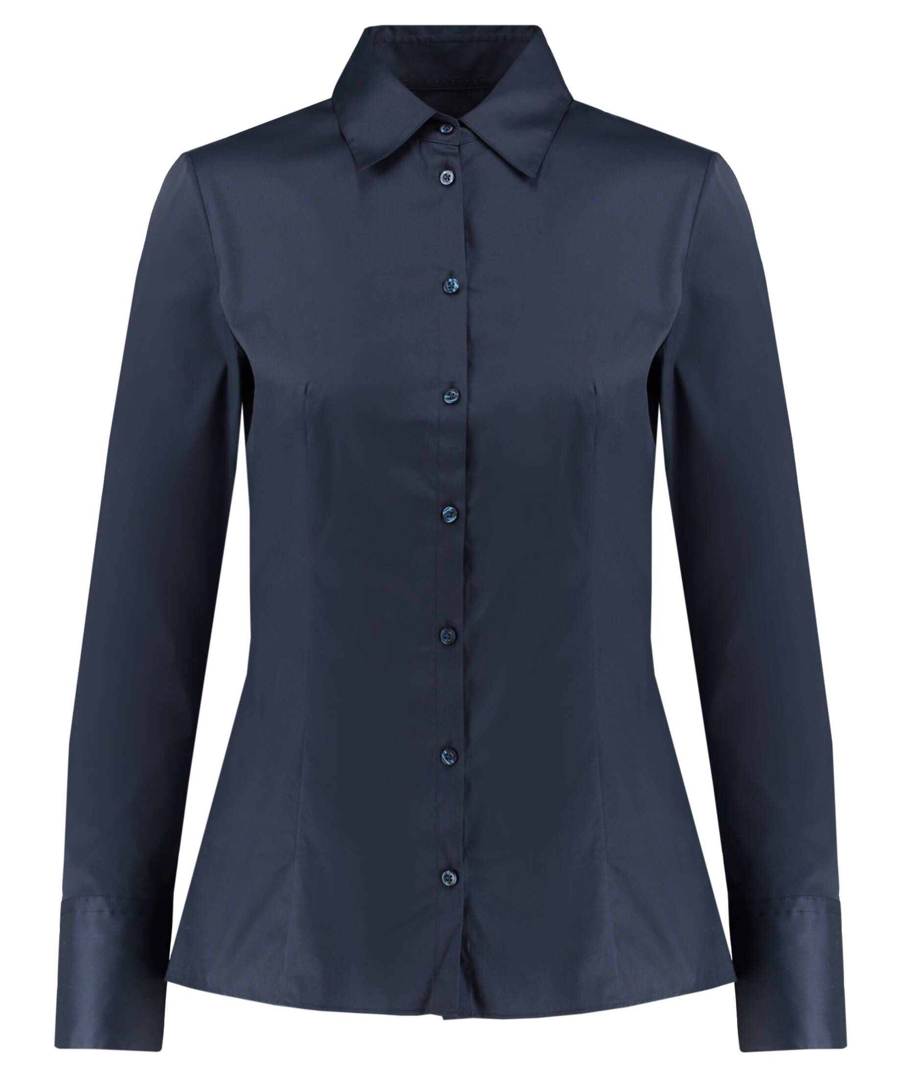 HUGO Klassische Bluse Damen Bluse THE FITTED SHIRT bügelleicht Slim Fit (1-tlg)