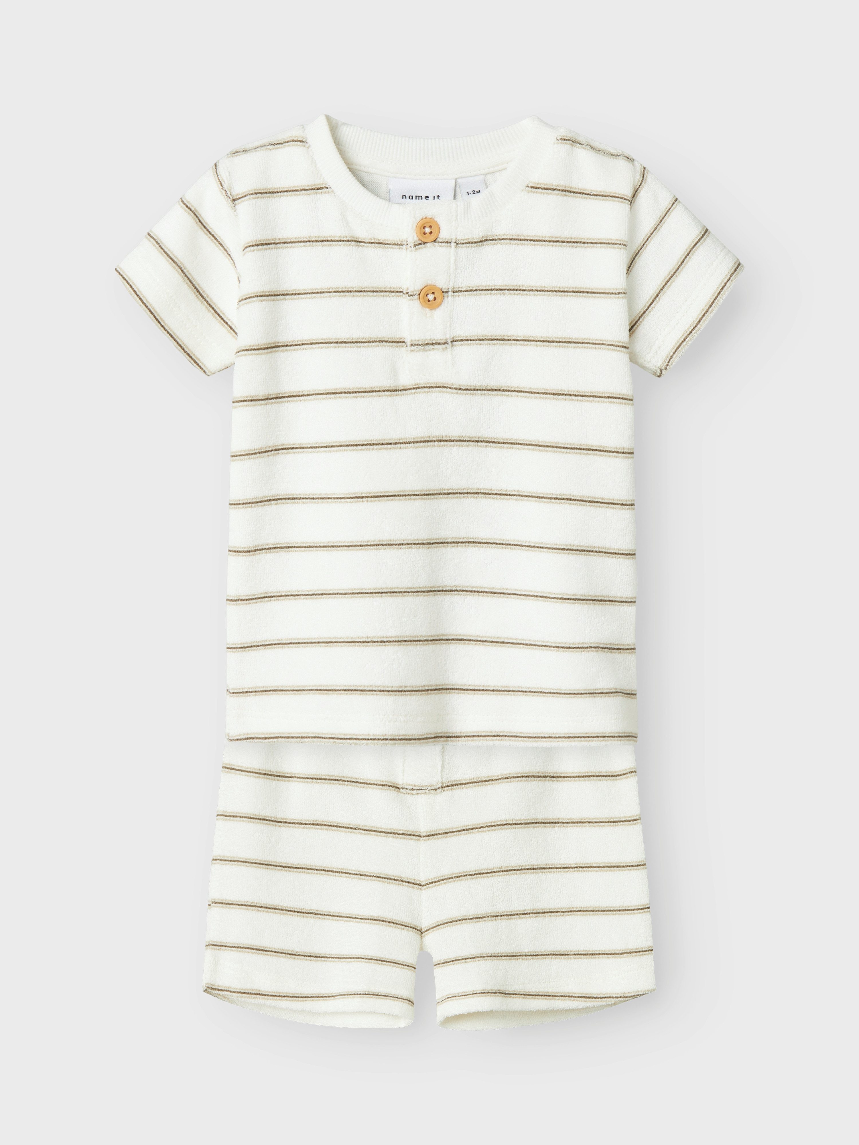 Name It Hausanzug NBNOTERRY SS TOP SET (Set, 2 tlg) bestehend aus Shirt und Hose