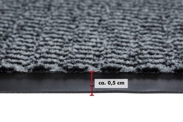 Fußmatte Easy, Andiamo, rechteckig, Höhe: 5 mm, Schmutzfangmatte, rutschhemmend, Innen- und überdachten Außenbereich