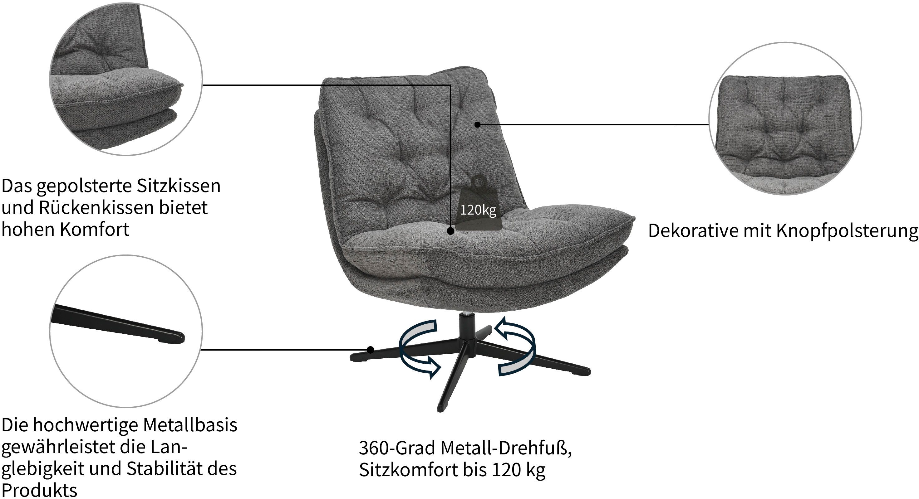 OTTO home Sessel LENII, 360° Grad drehbar