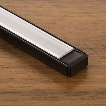SO-TECH® LED-Stripe-Profil Endkappenset für Led Aufbau - Profil-11 schwarz