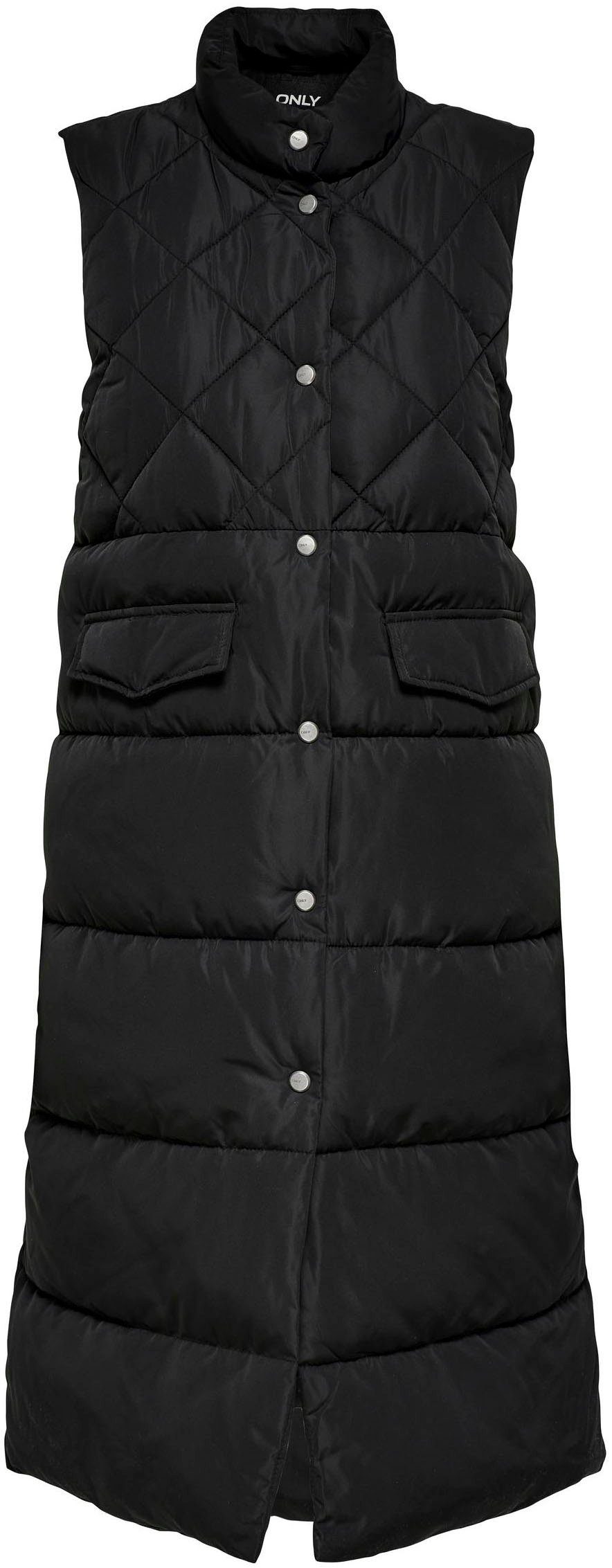 QUILTED Steppweste black WAISTCOAT ONLSTACY ONLY