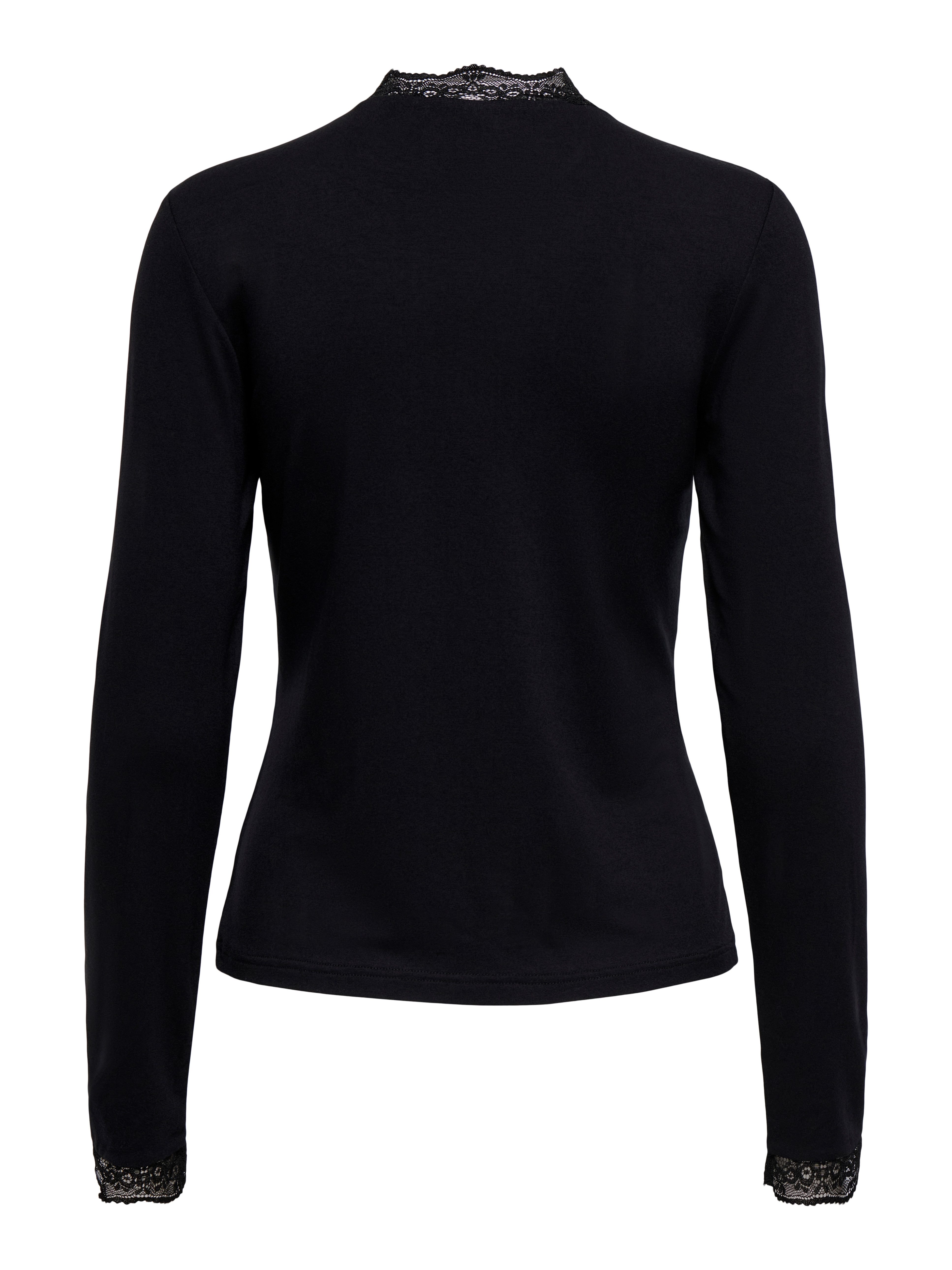 ONLY Langarmshirt ONLLIV L/S TOP WITH LACE DETAILS CS JRS Viskosemischung, regular fit