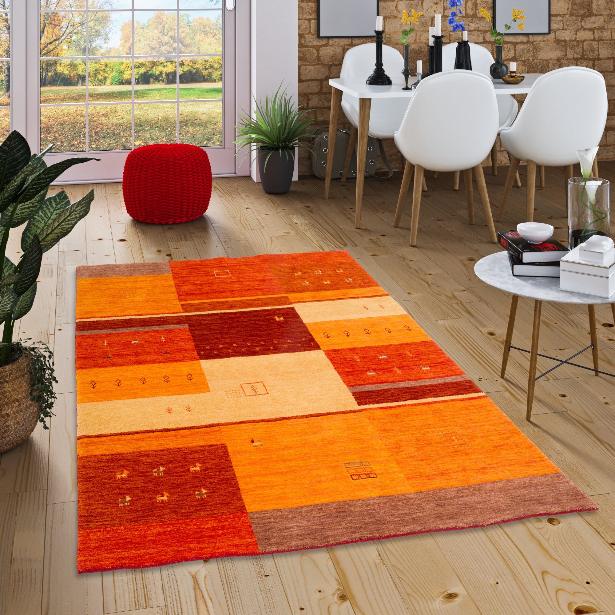 Pergamon Wollteppich Natur Wolle Teppich Gabbeh günstig online kaufen